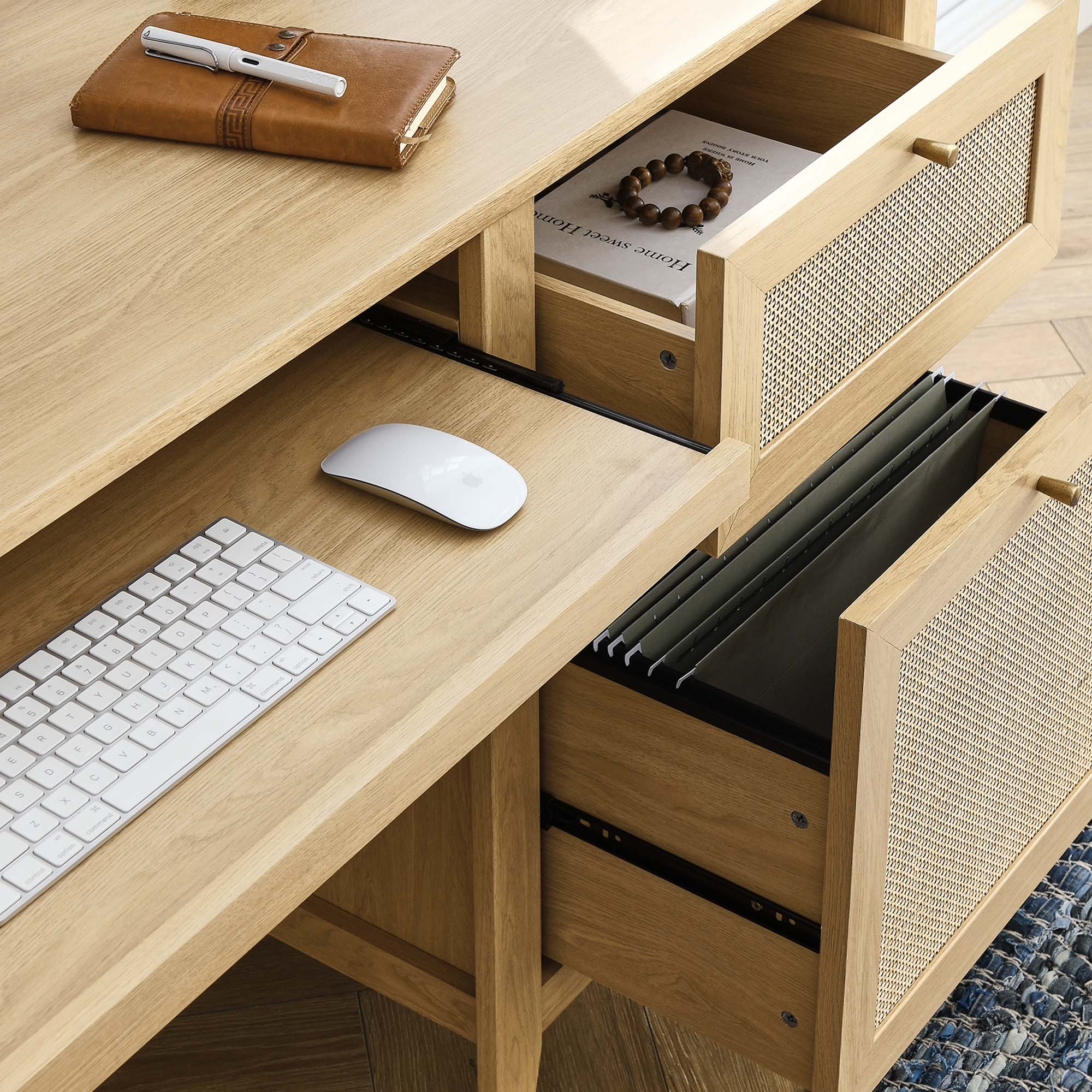 Soma 63" Office Desk, Oak