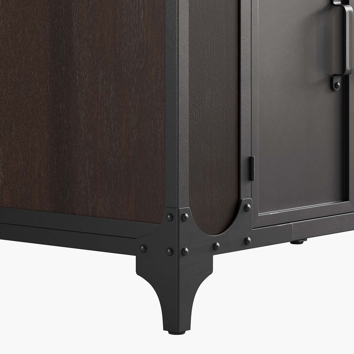 Steamforge 36" Bathroom Vanity Cabinet (Sink Basin Not Included), Black Walnut