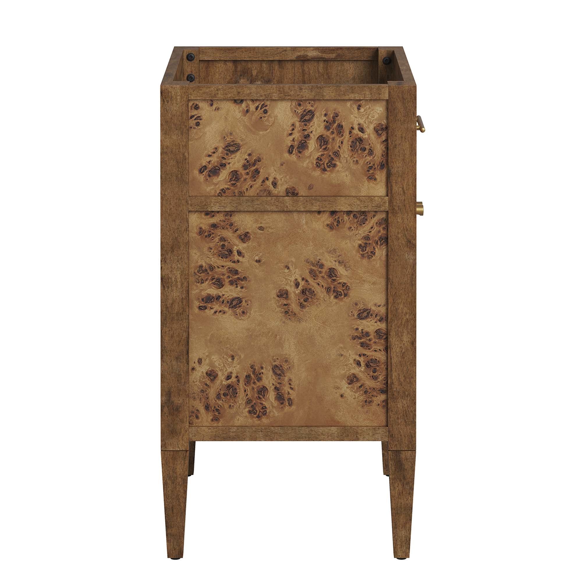 Elysian 24" Wood Bathroom Vanity Cabinet (Sink Basin Not Included), Brown