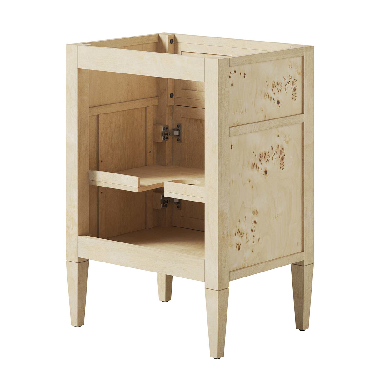 Elysian 24" Wood Bathroom Vanity Cabinet (Sink Basin Not Included), Burgundy