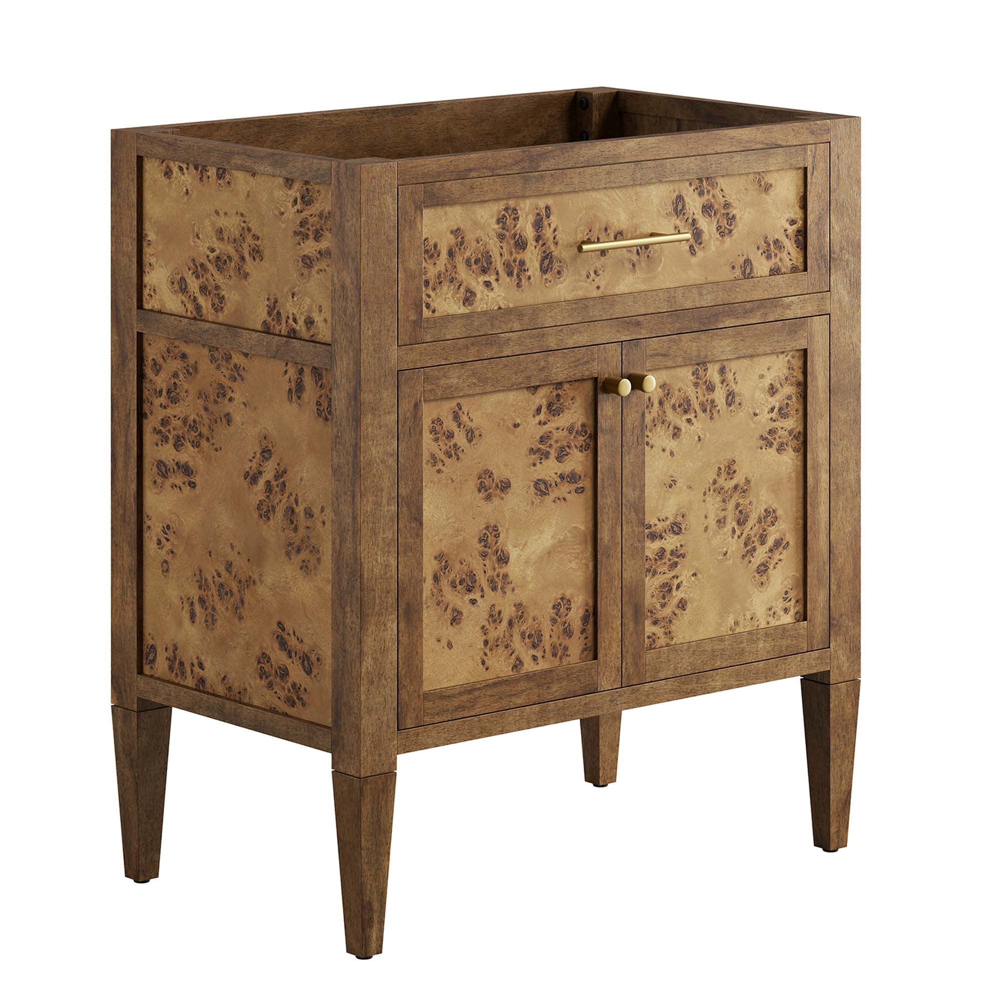 Elysian 30" Bathroom Vanity Cabinet (Sink Basin Not Included), Brown