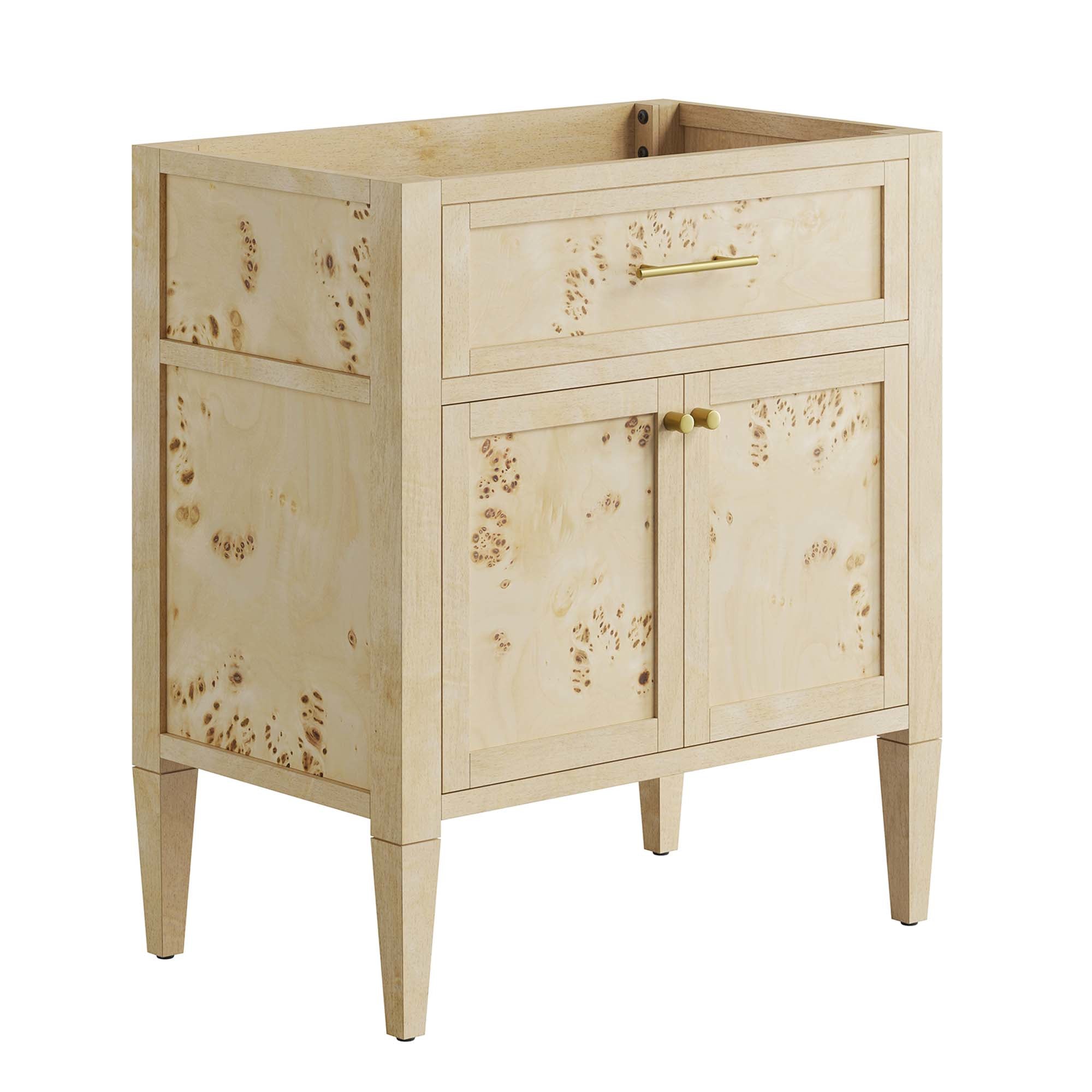 Elysian 30" Bathroom Vanity Cabinet (Sink Basin Not Included), Burgundy