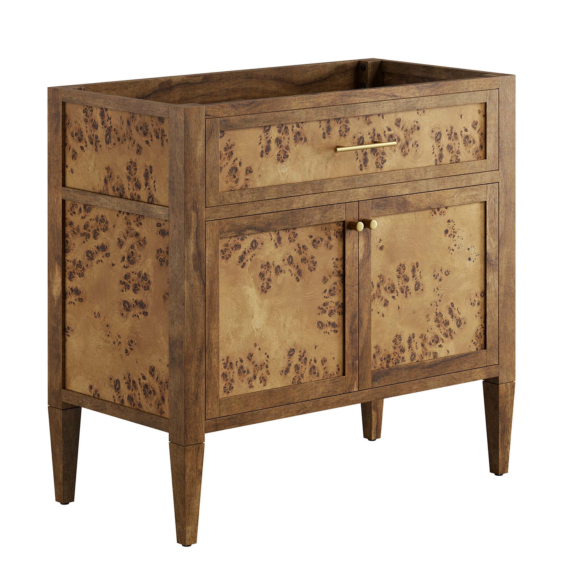 Elysian 36" Wood Bathroom Vanity Cabinet (Sink Basin Not Included), Brown