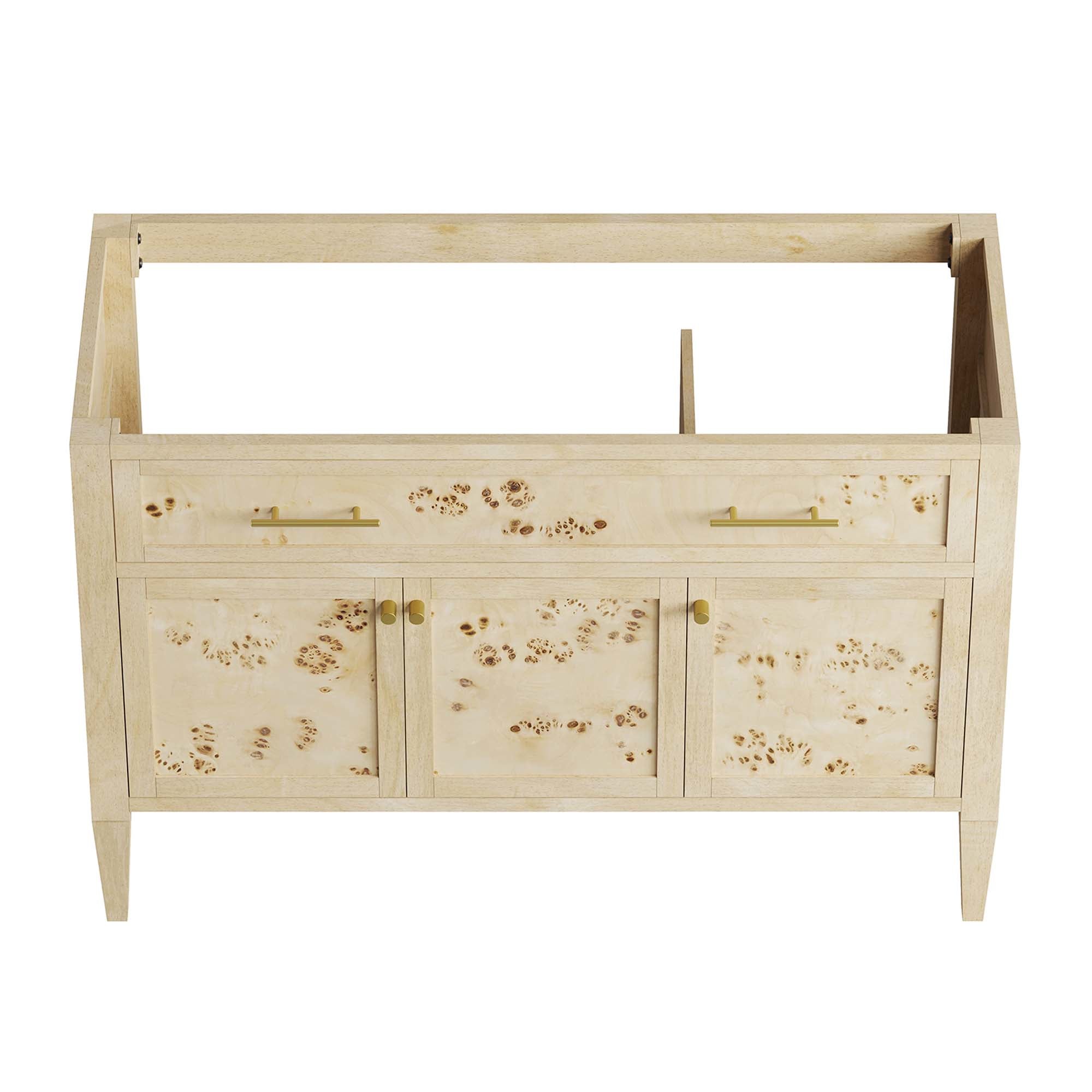 Elysian 48" Wood Bathroom Vanity Cabinet (Sink Basin Not Included), Burl