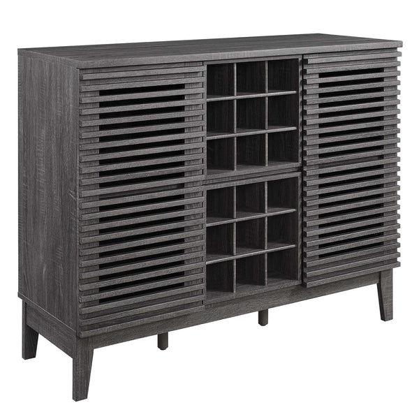 Render Bar Cabinet, Charcoal
