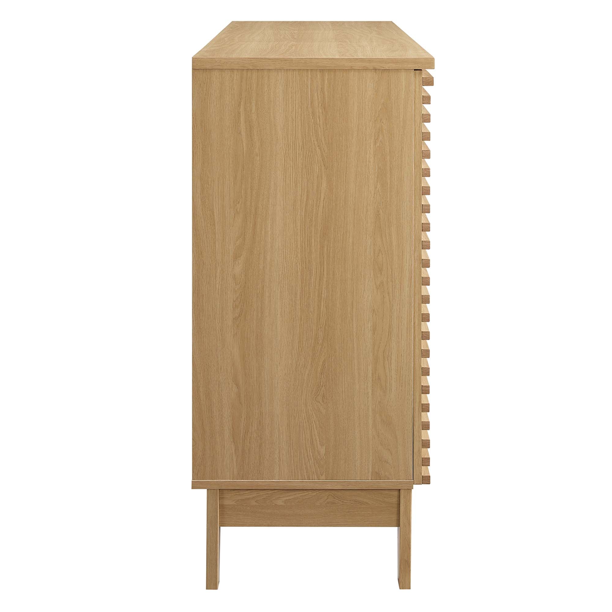 Render Bar Cabinet, Oak