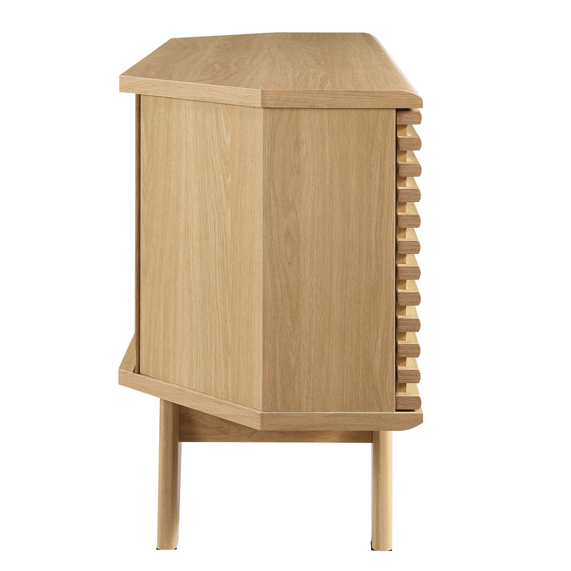 Render 46" Corner TV Stand, Oak