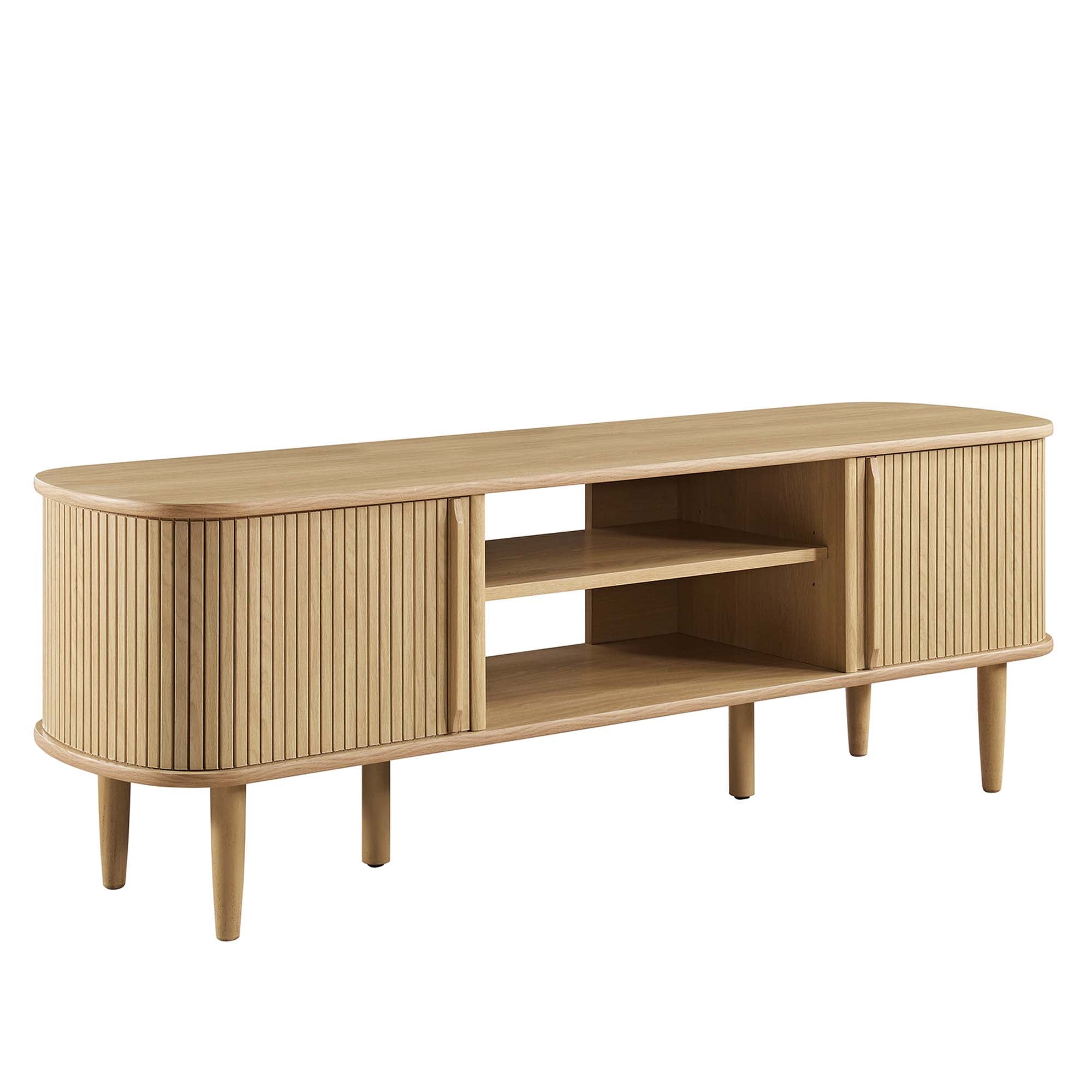 Contour 55" TV Stand, Oak