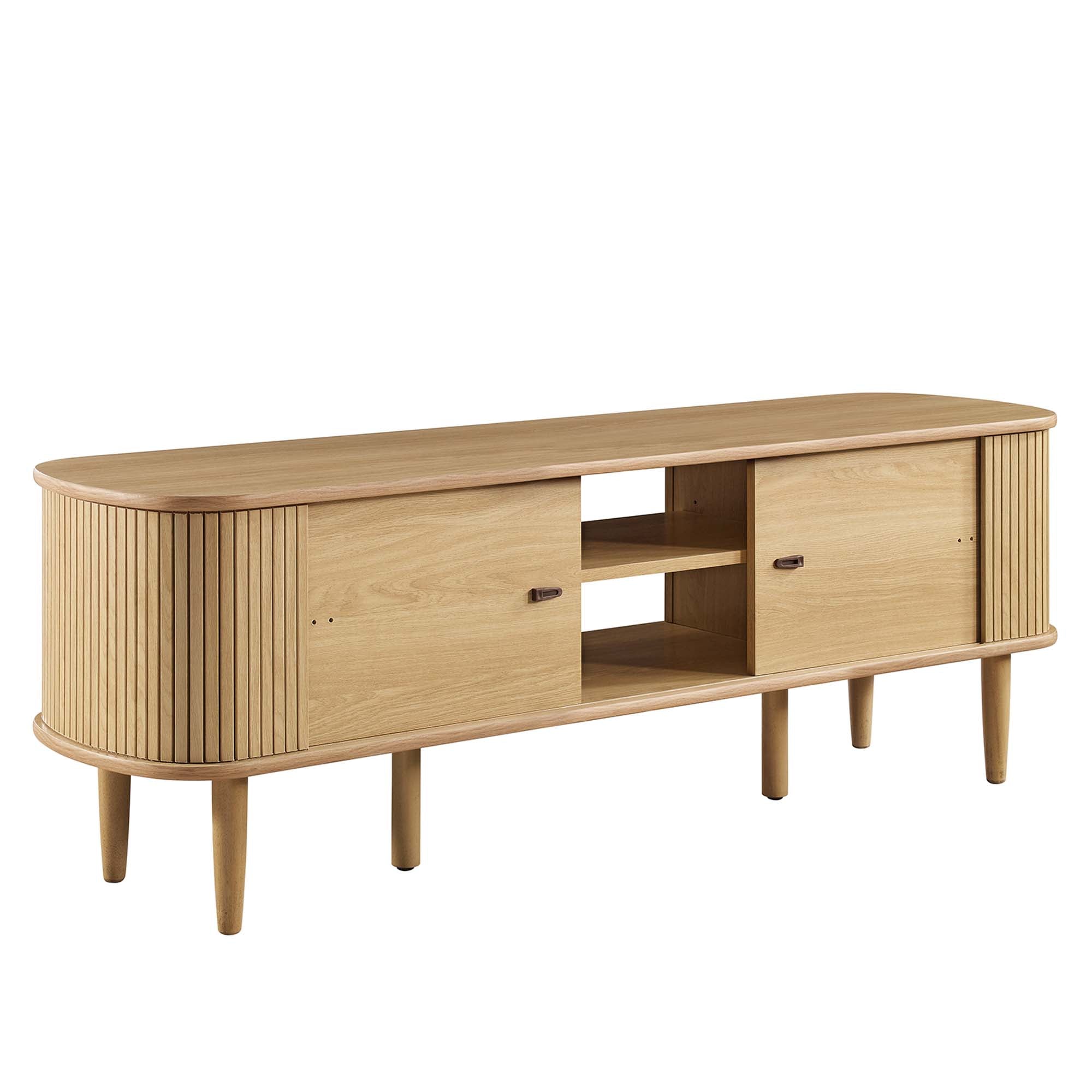 Contour 55" TV Stand, Oak