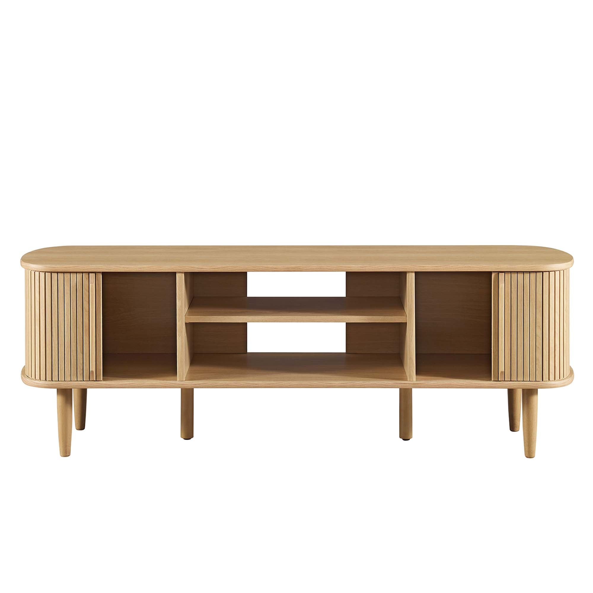 Contour 55" TV Stand, Oak