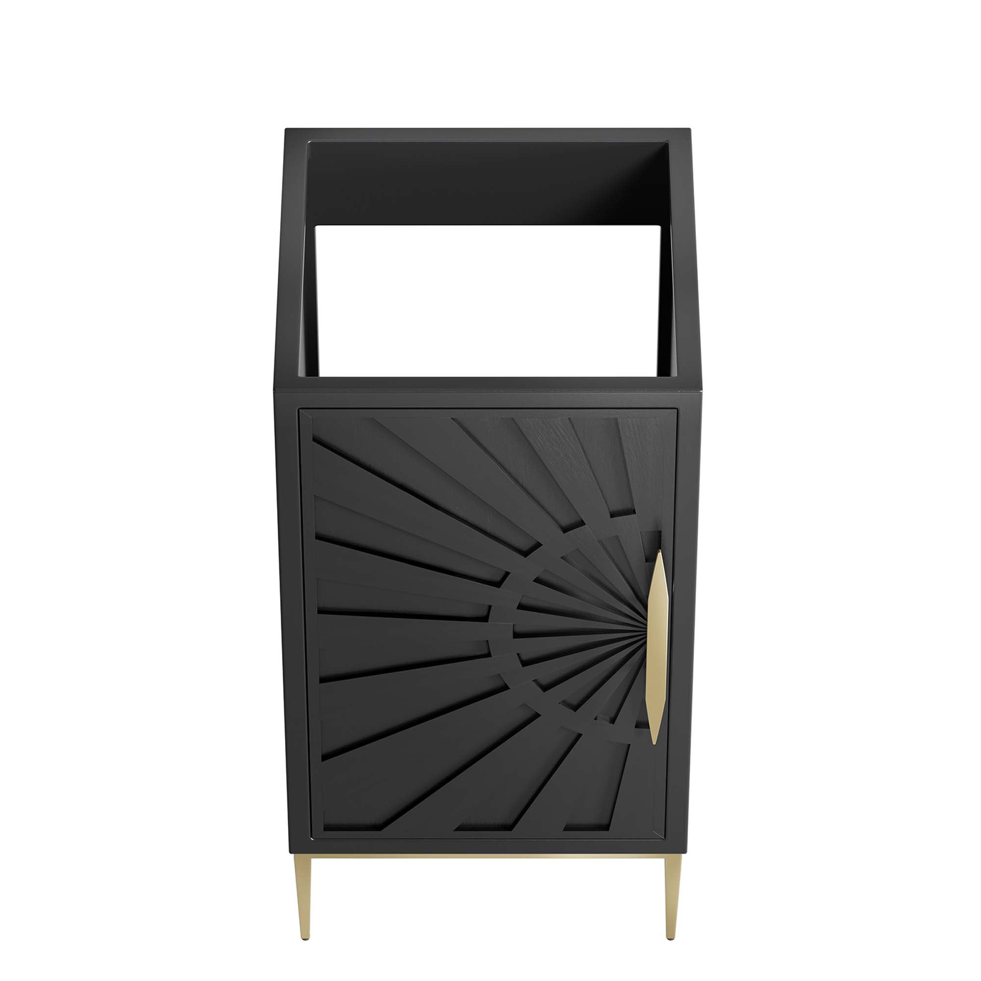 Awaken 18" Bathroom Vanity Cabinet, Black