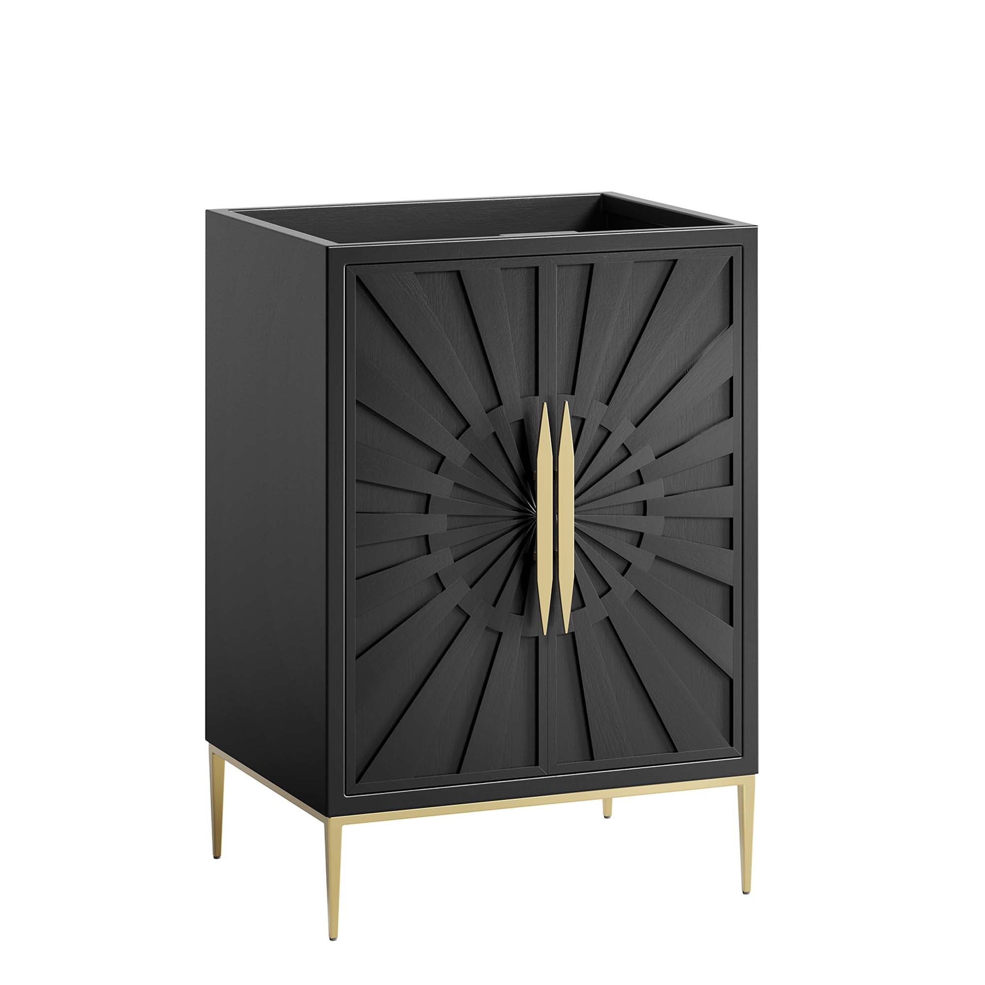 Awaken 24" Bathroom Vanity Cabinet, Black