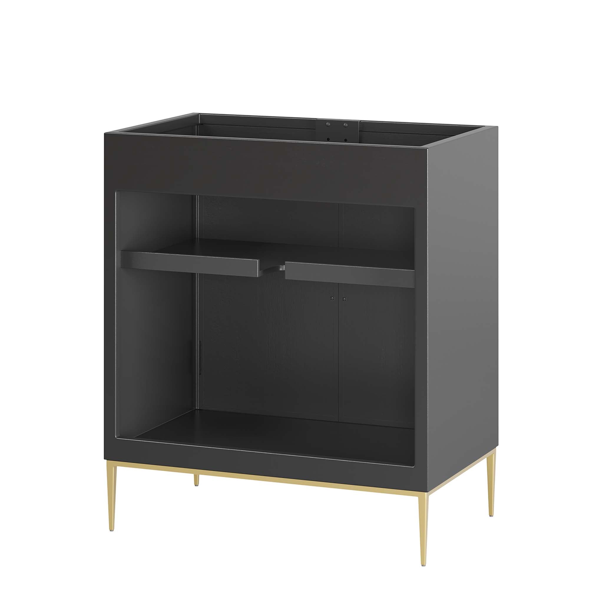 Awaken 30" Bathroom Vanity Cabinet, Black