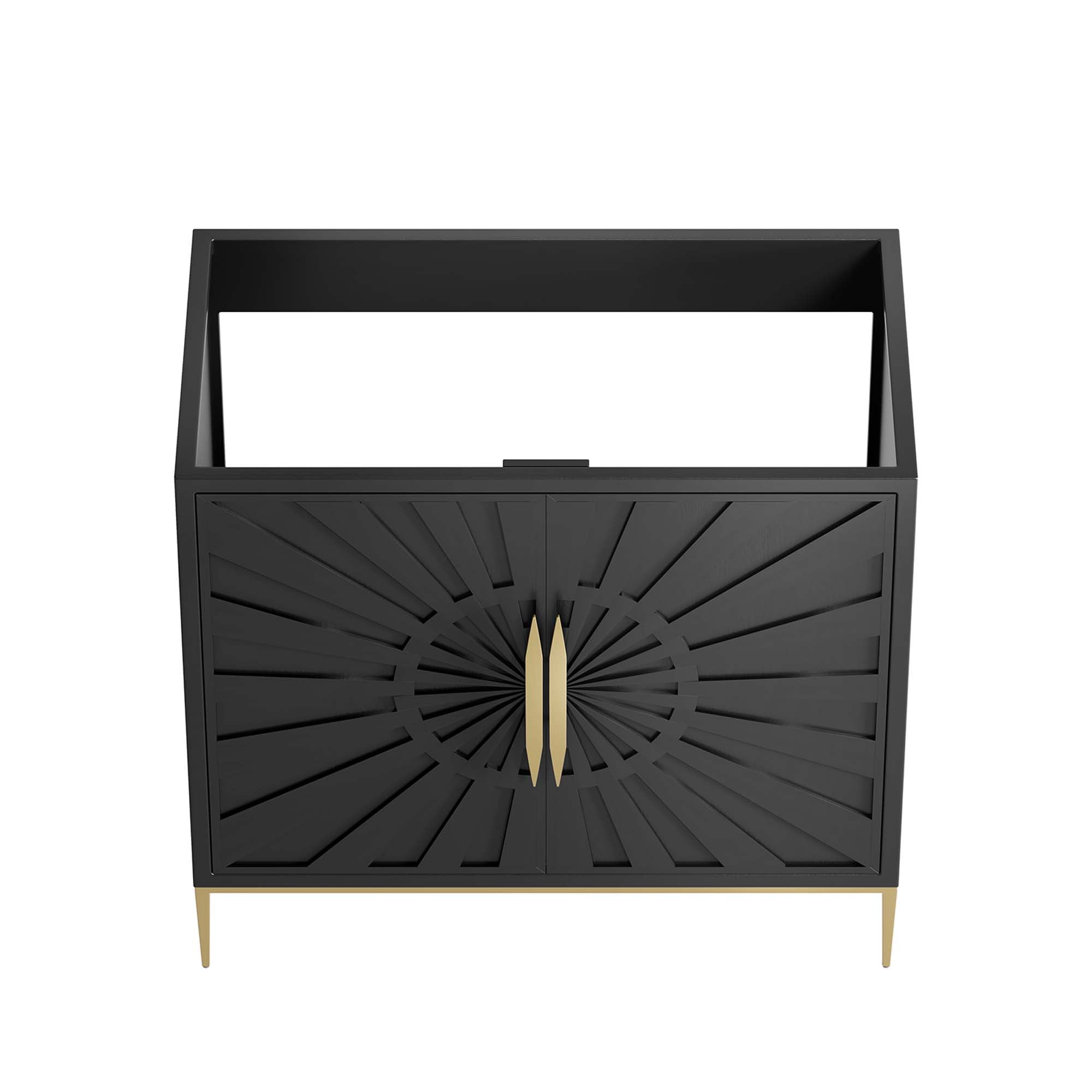 Awaken 36" Bathroom Vanity Cabinet, Black