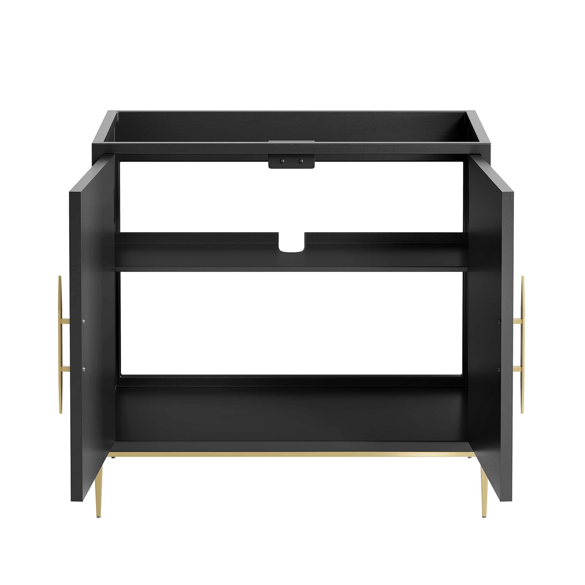 Awaken 36" Bathroom Vanity Cabinet, Black