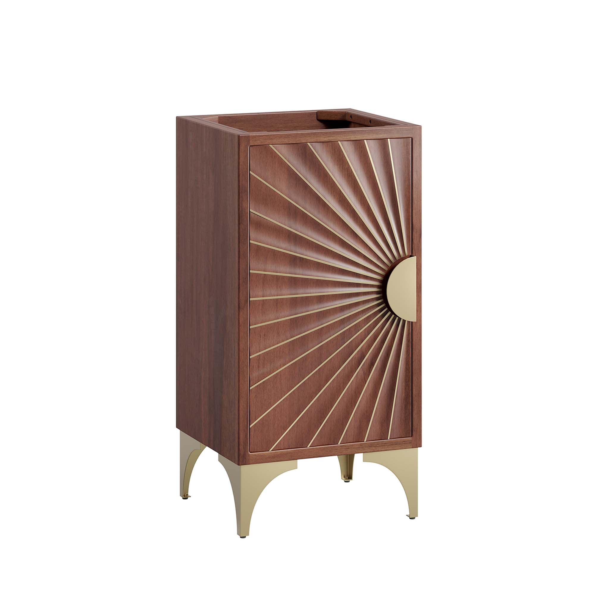 Daylight 18" Bathroom Vanity Cabinet, Walnut
