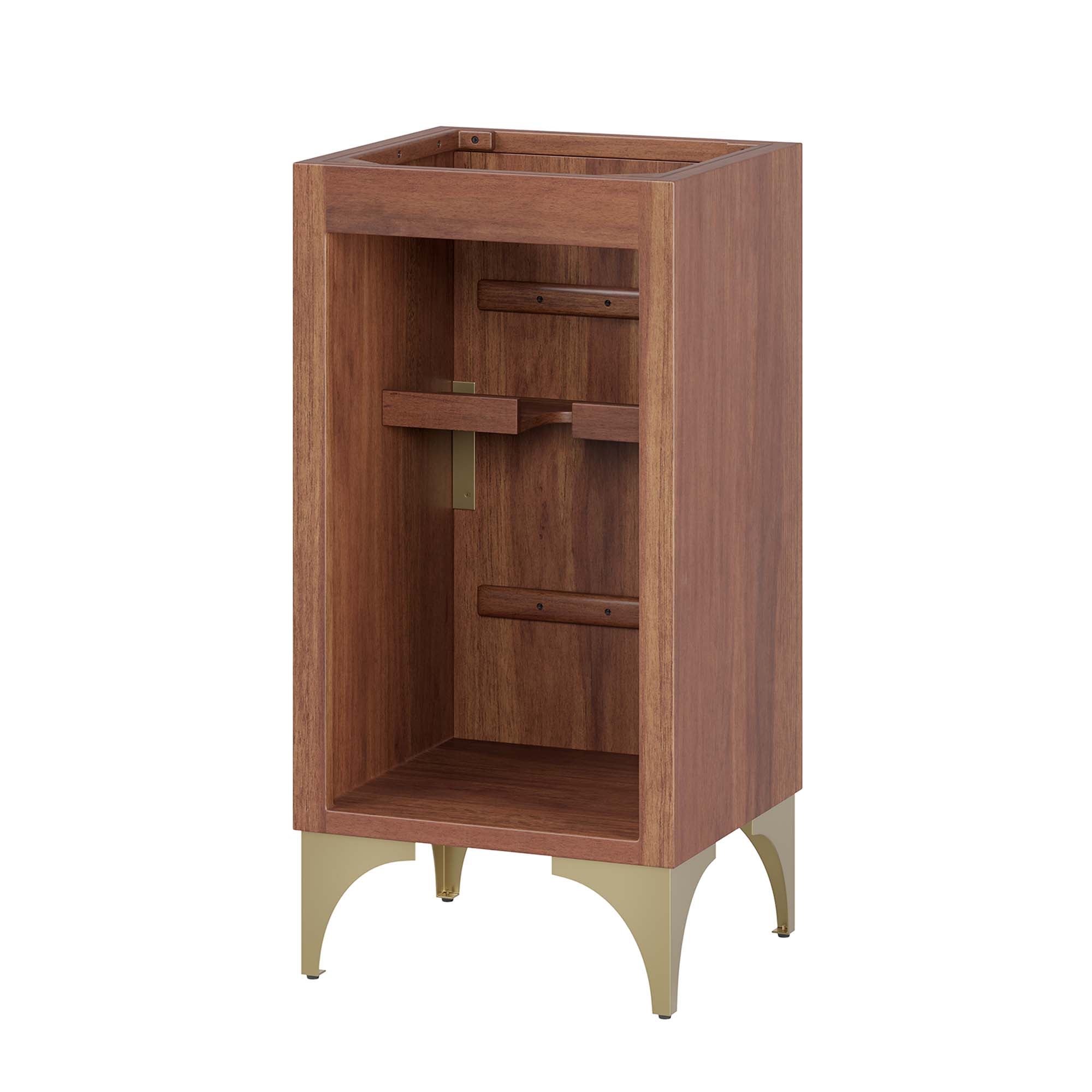 Daylight 18" Bathroom Vanity Cabinet, Walnut