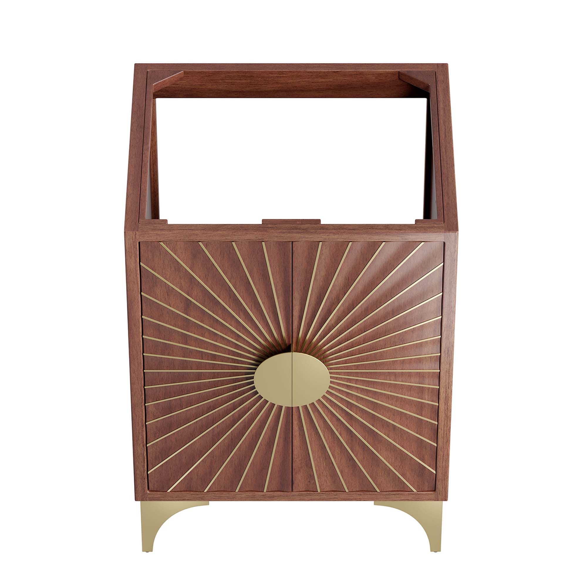 Daylight 24" Bathroom Vanity Cabinet, Walnut