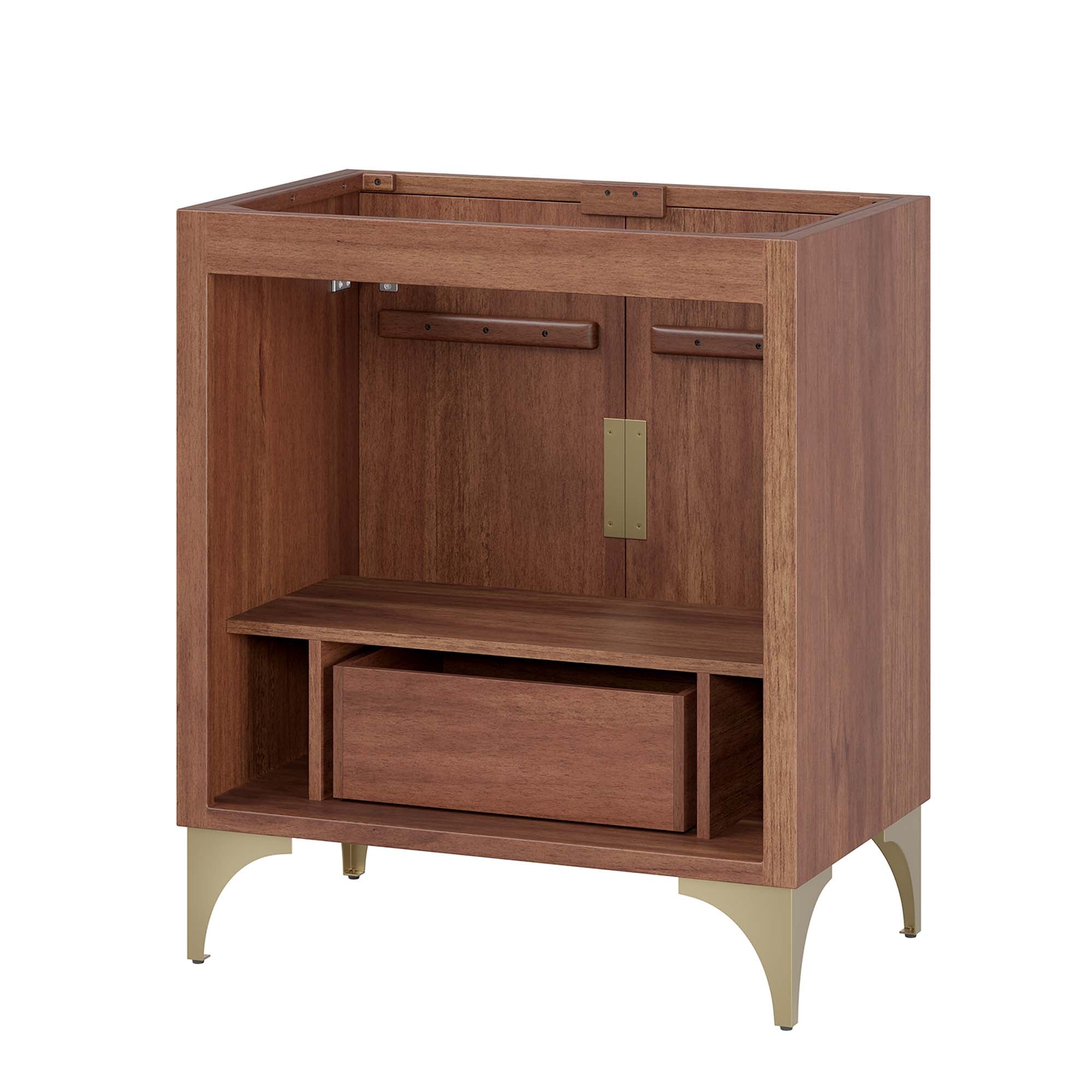 Daylight 30" Bathroom Vanity Cabinet, Walnut