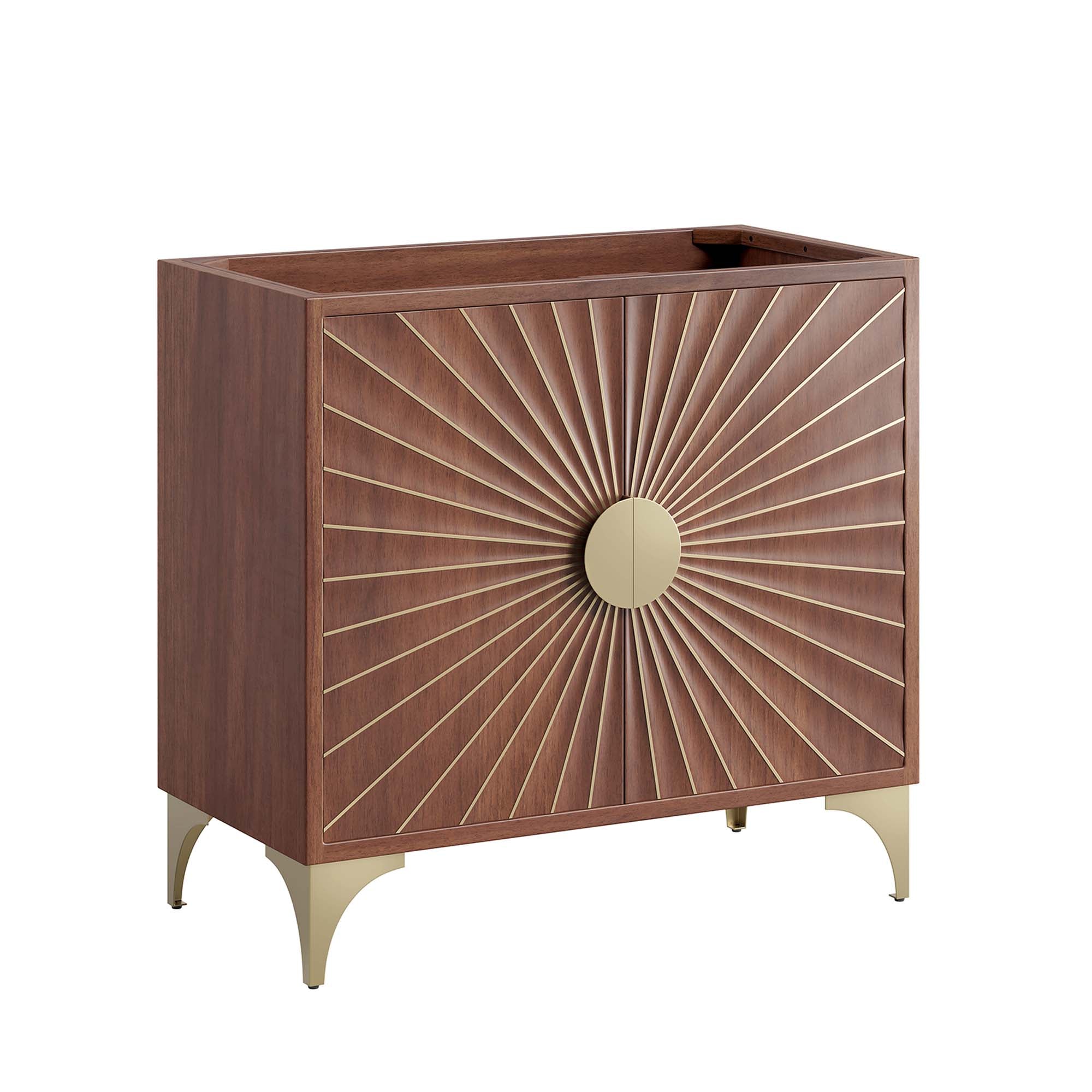 Daylight 36" Bathroom Vanity Cabinet, Walnut