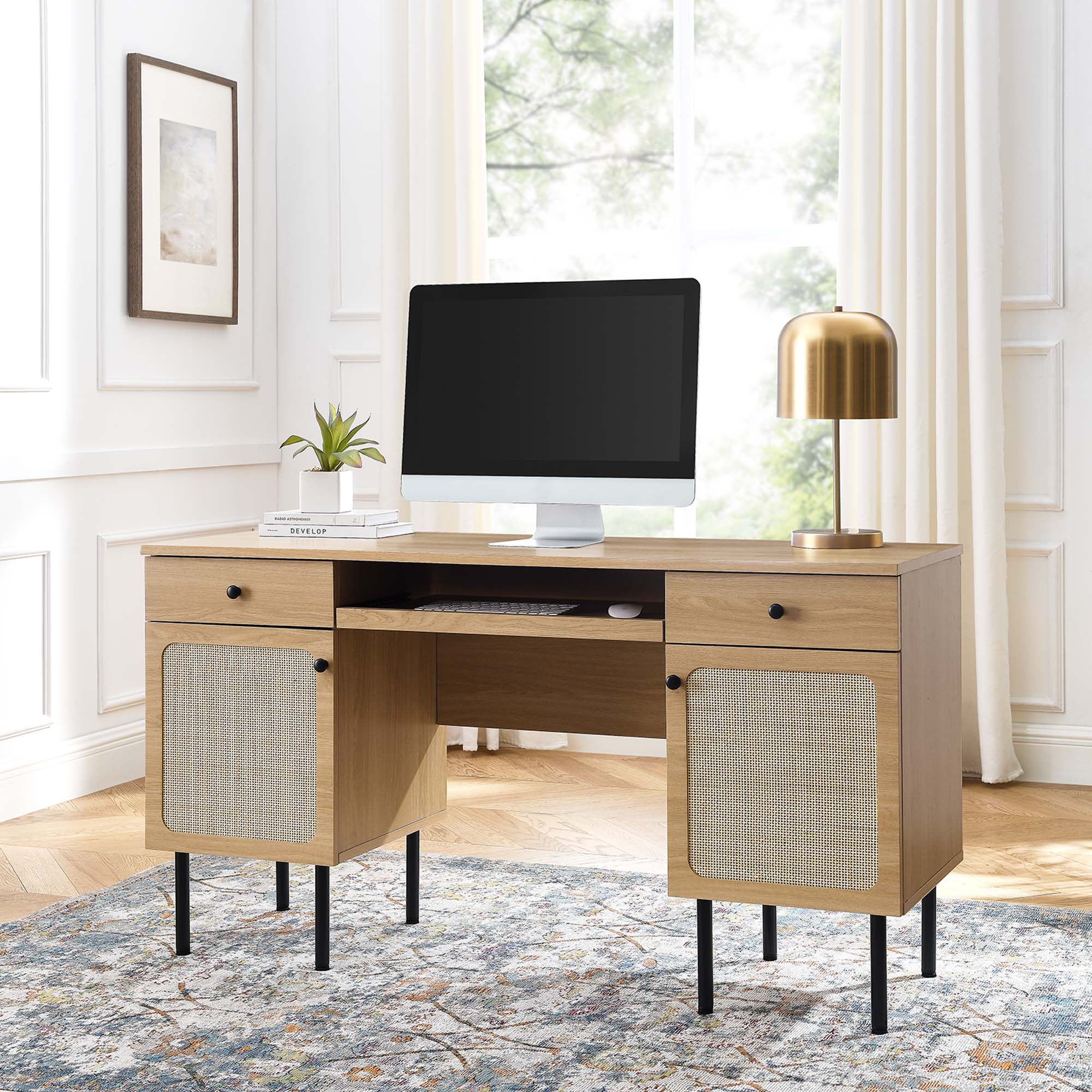 Chaucer Office Desk, Oak