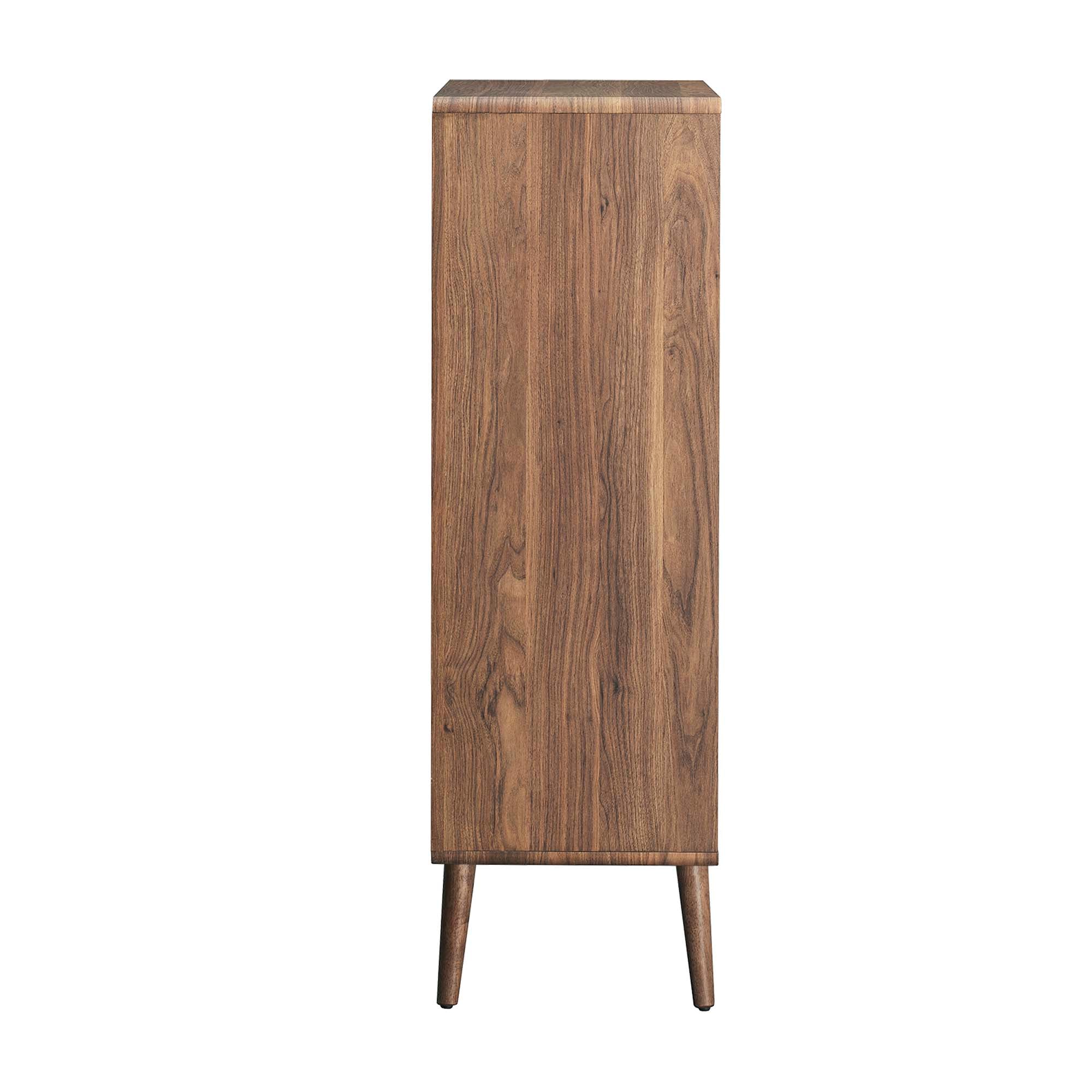 Transmit Display Cabinet Bookshelf, Walnut White