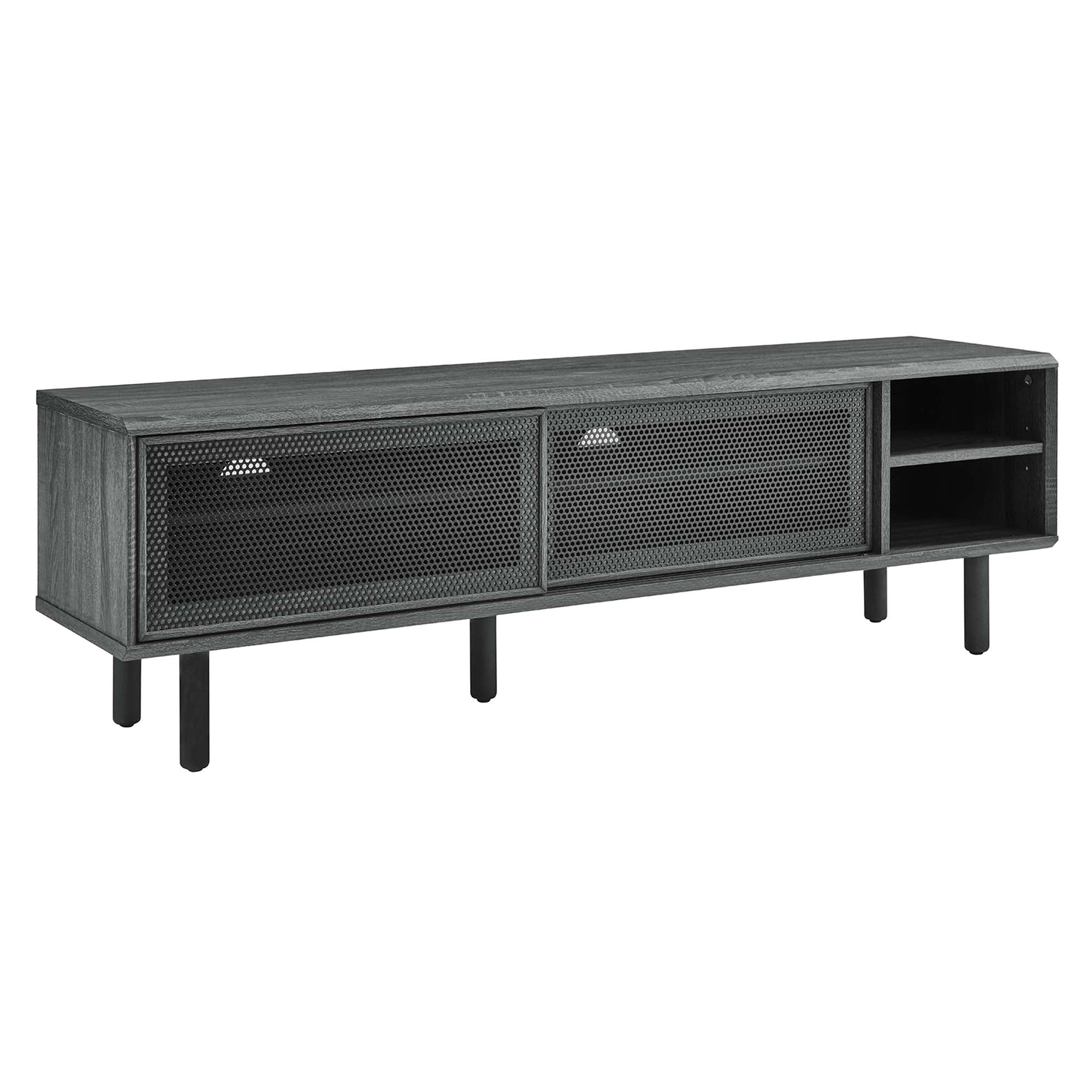 Kurtis 60" TV Stand, Charcoal