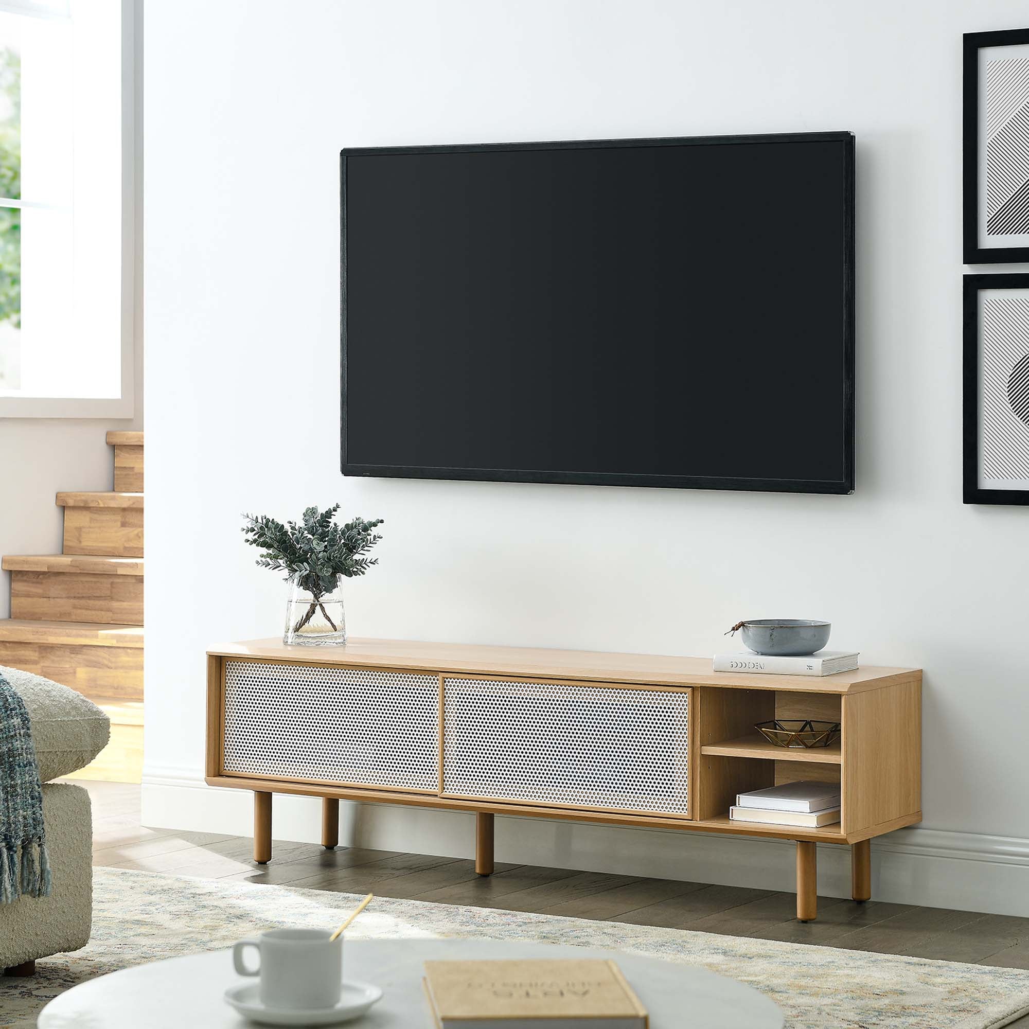 Kurtis 60" TV Stand, Oak