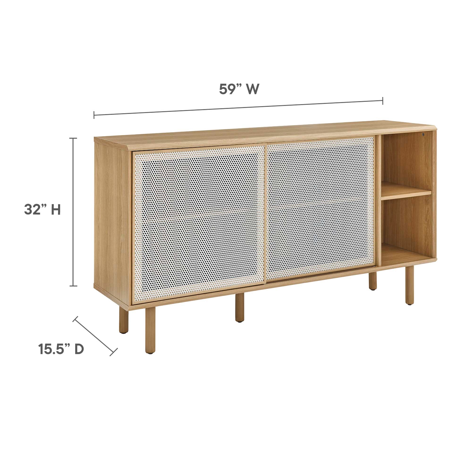 Kurtis 59" Sideboard, Oak