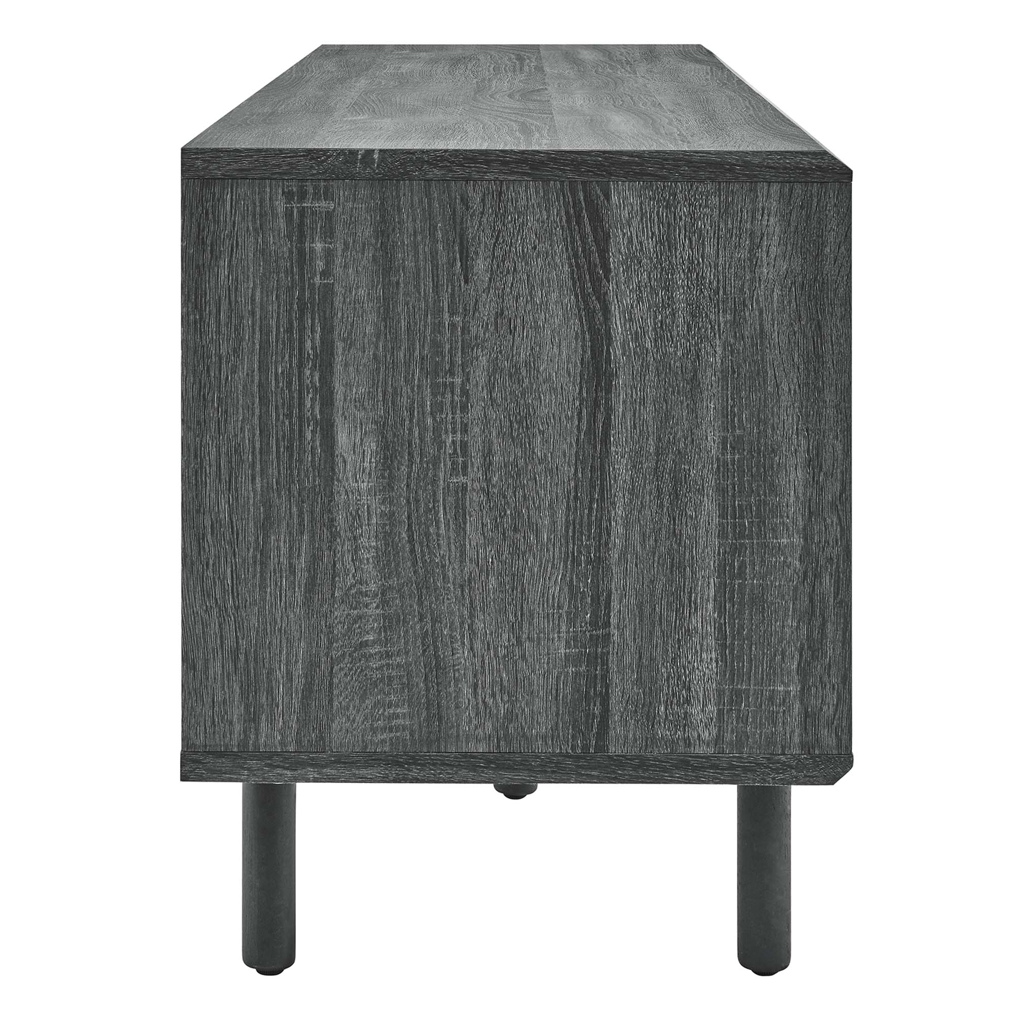 Kurtis 67" TV and Vinyl Record Stand, Charcoal