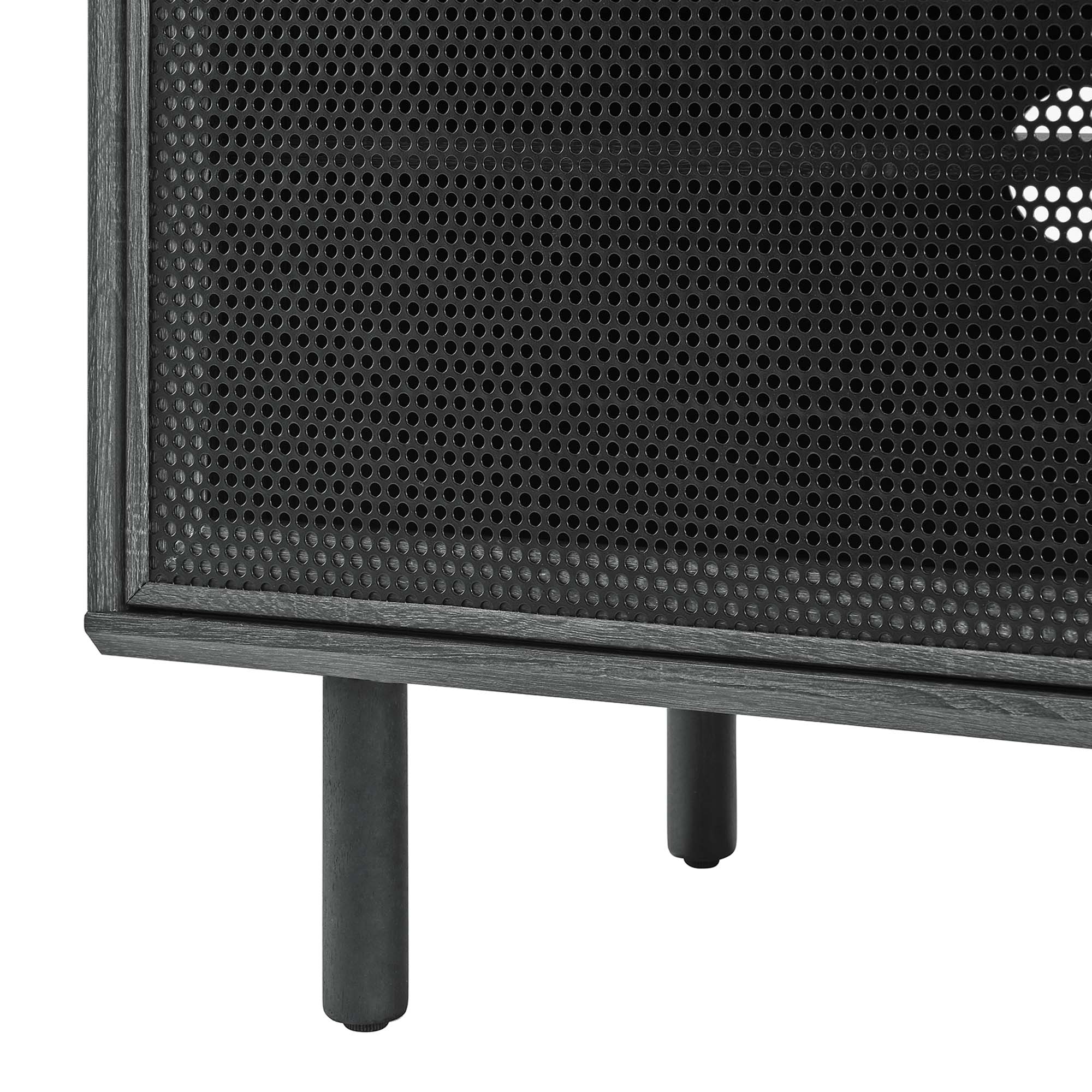 Kurtis 67" TV and Vinyl Record Stand, Charcoal