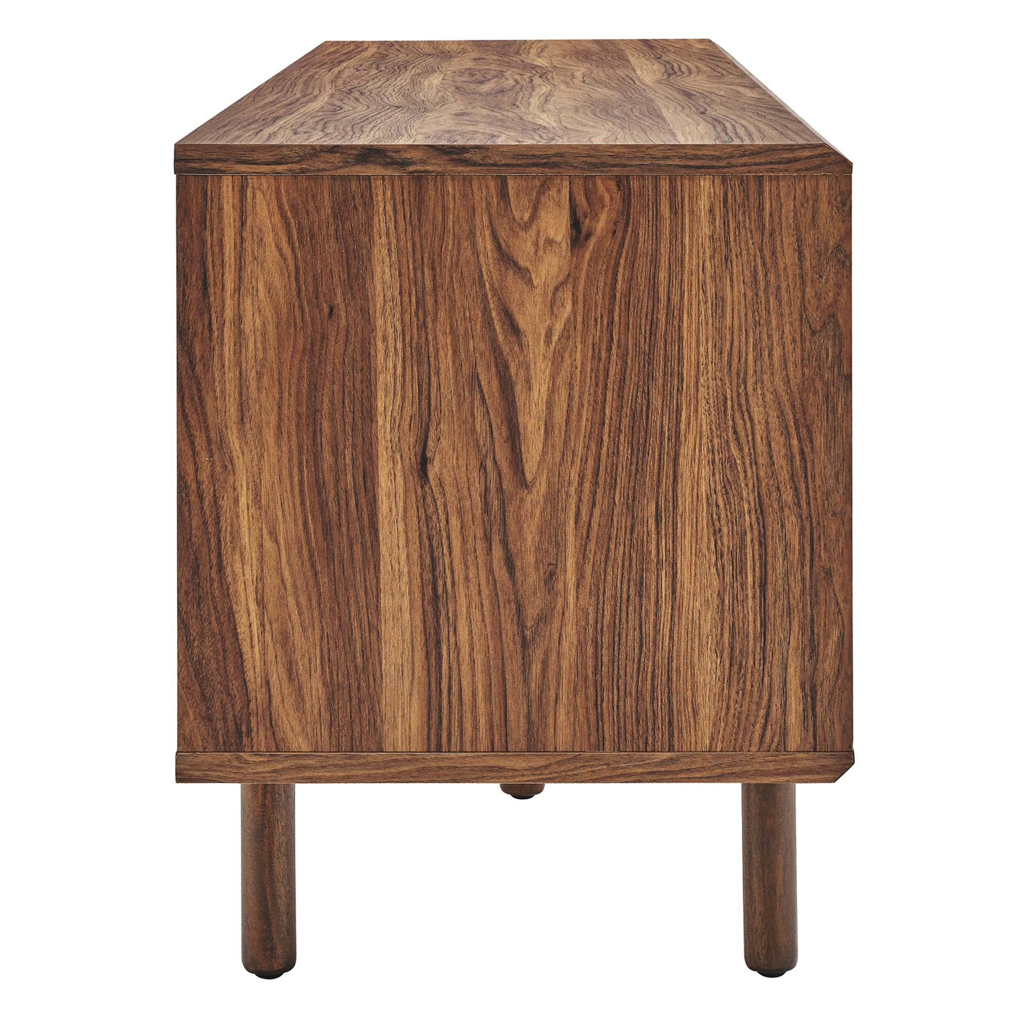 Kurtis 67" TV and Vinyl Record Stand, Walnut