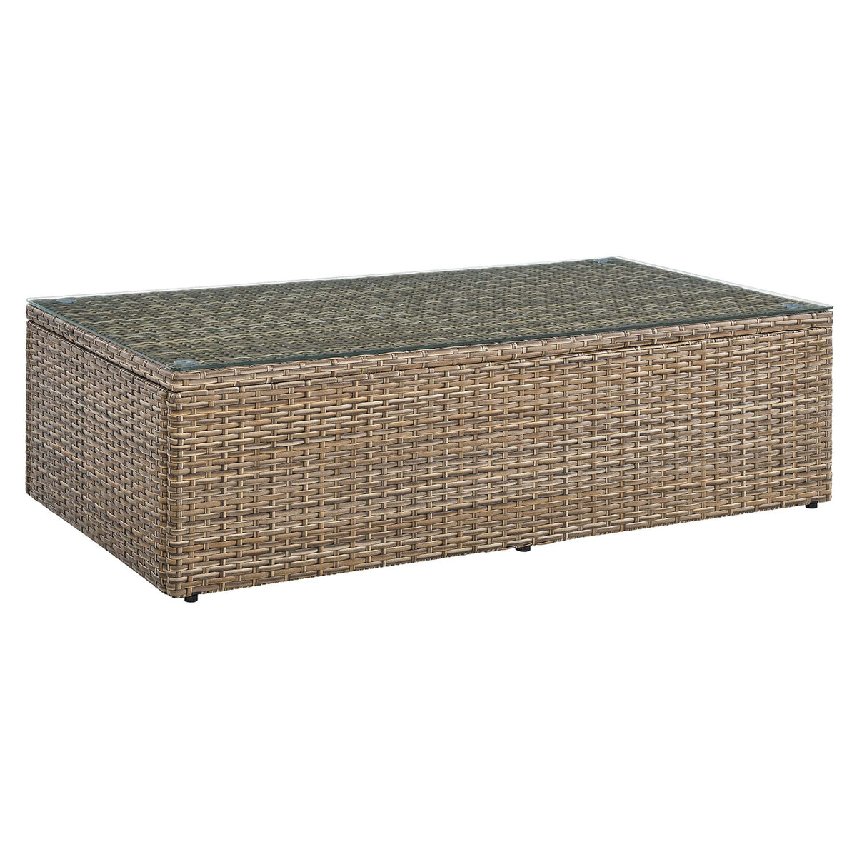 Convene Outdoor Patio Coffee Table, Brown