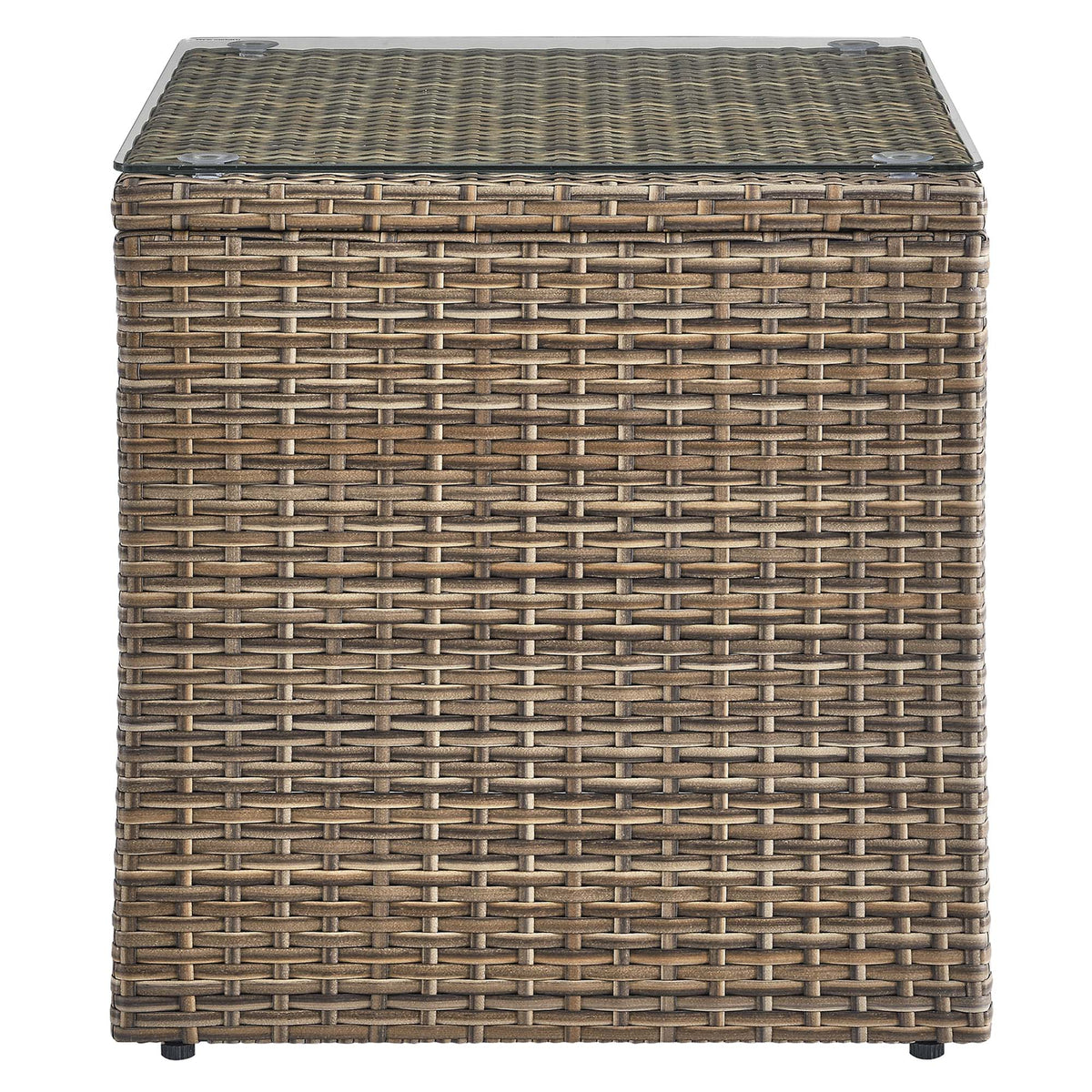 Convene Outdoor Patio Side Table, Brown
