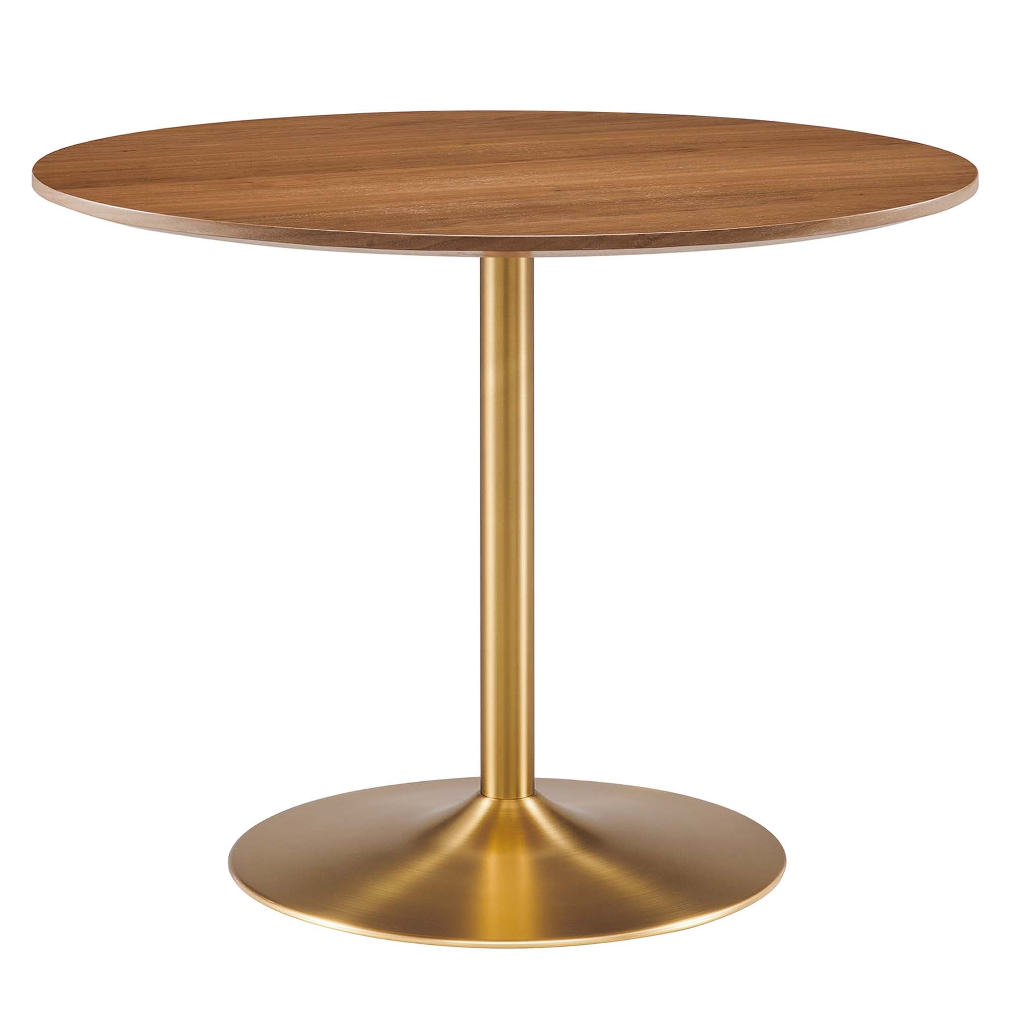 Amuse 40" Dining Table, Gold Walnut