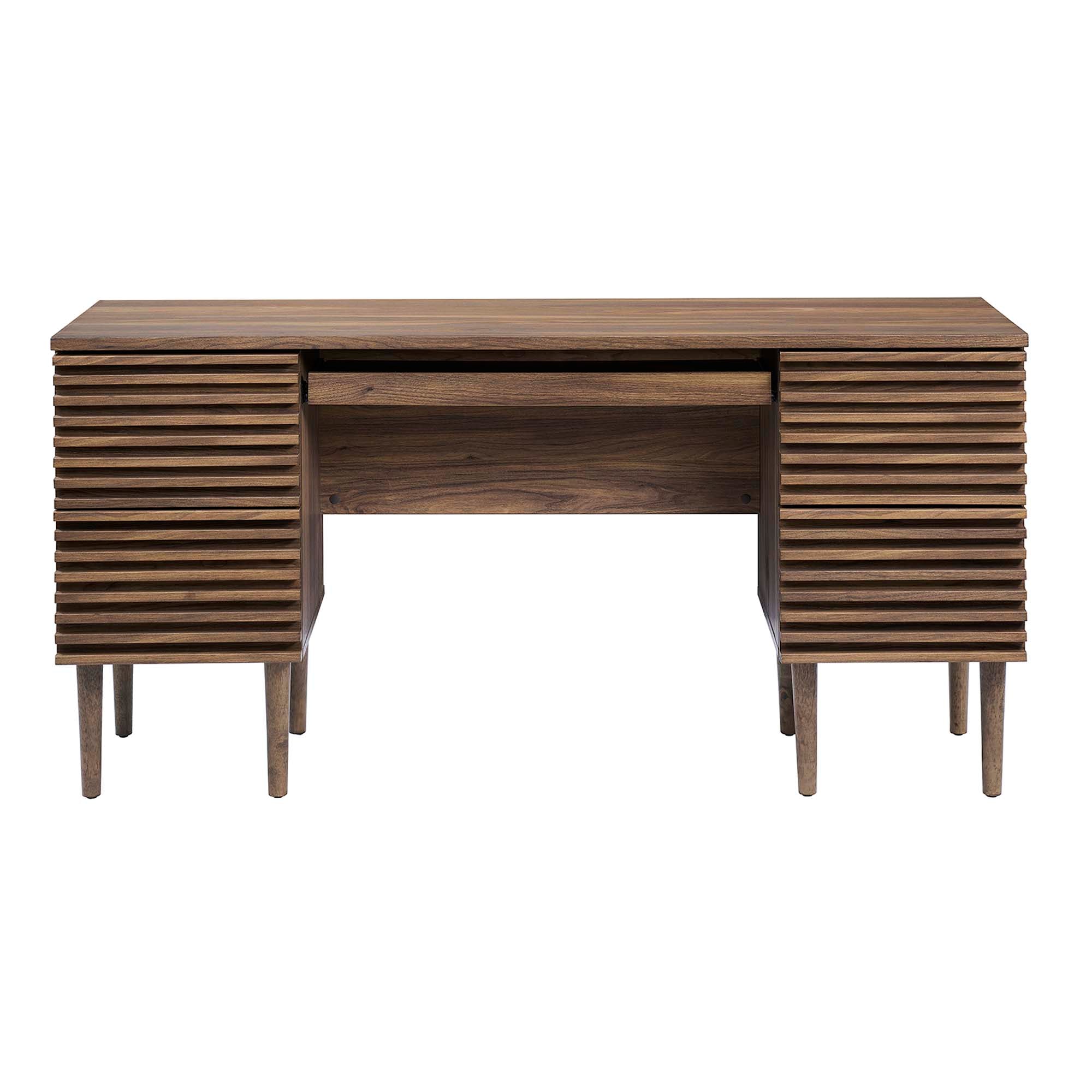 Render Office Desk, Walnut