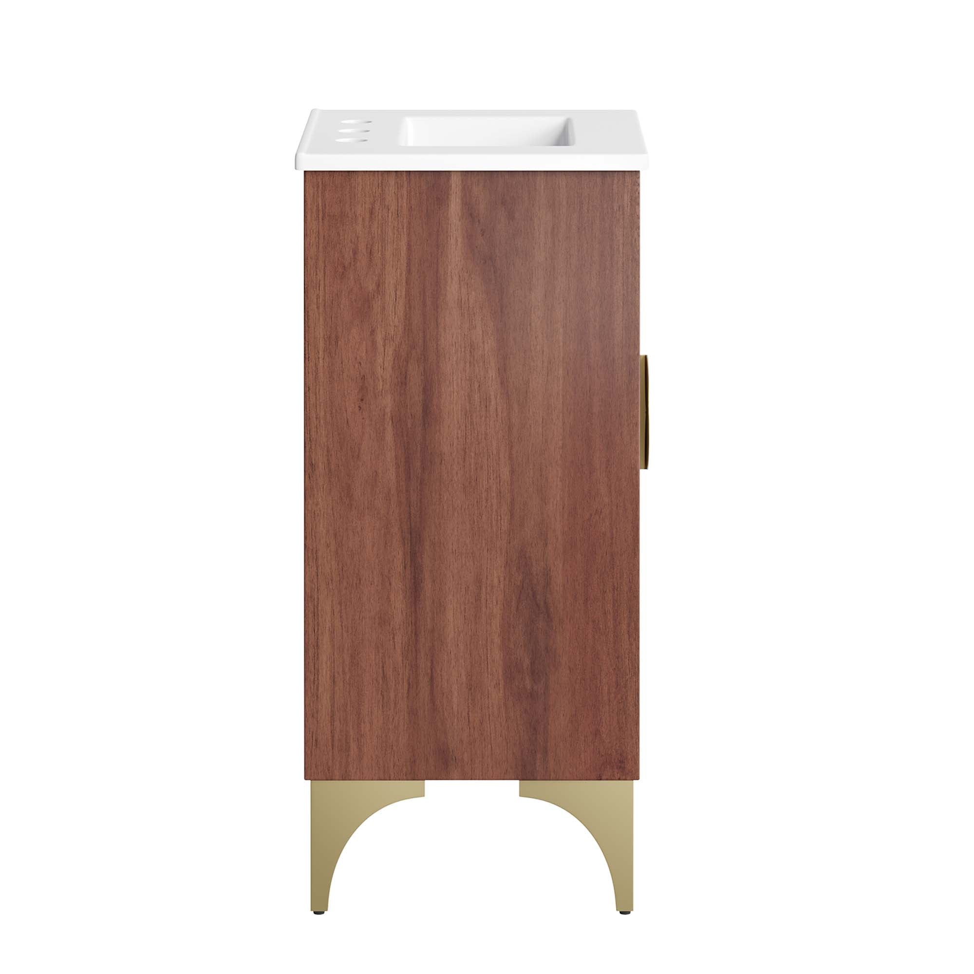 Daylight 18" Bathroom Vanity, White Walnut