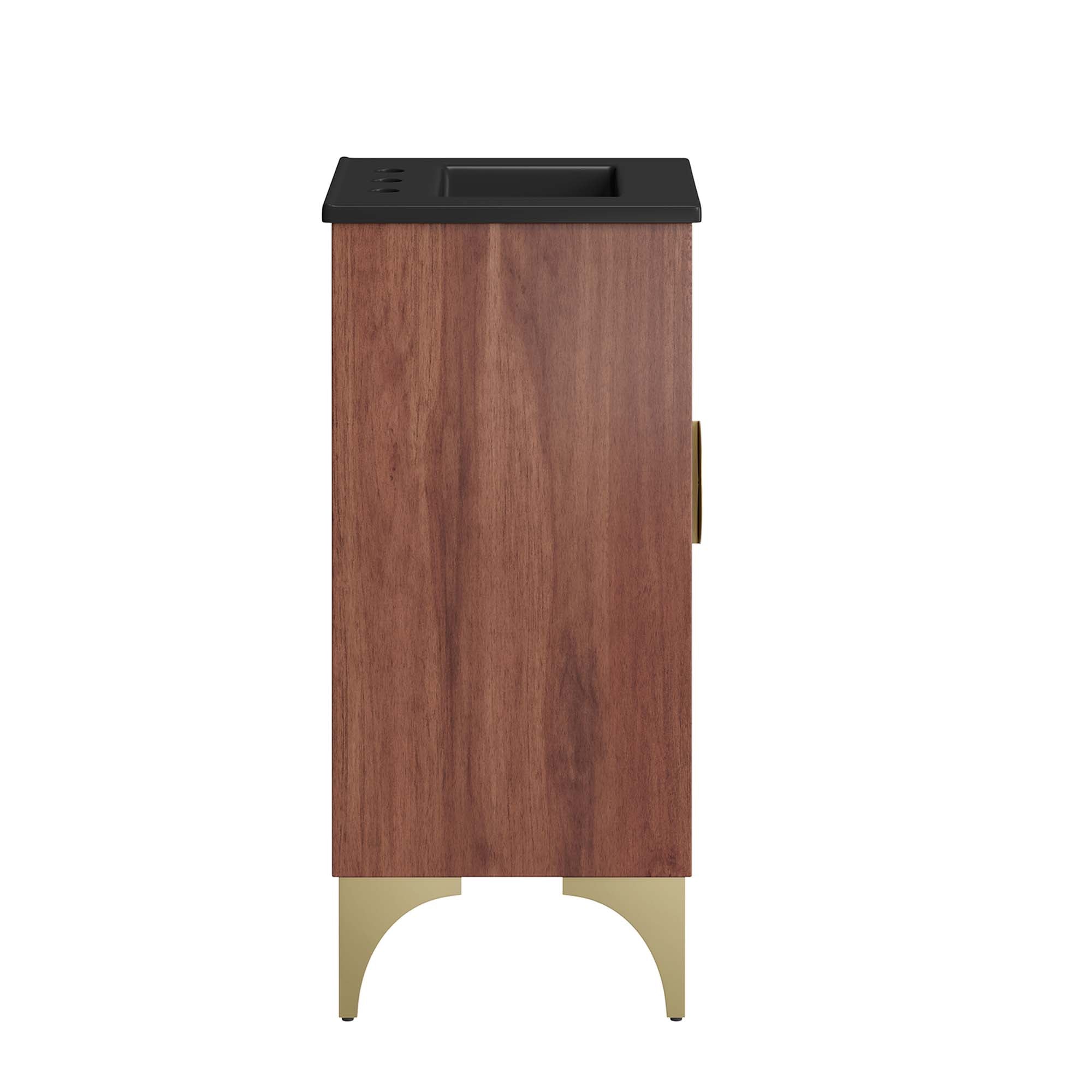 Daylight 18" Bathroom Vanity, Black Walnut