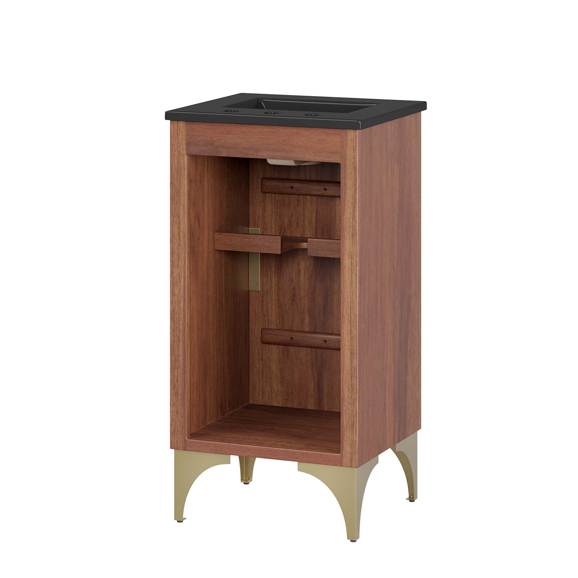 Daylight 18" Bathroom Vanity, Black Walnut
