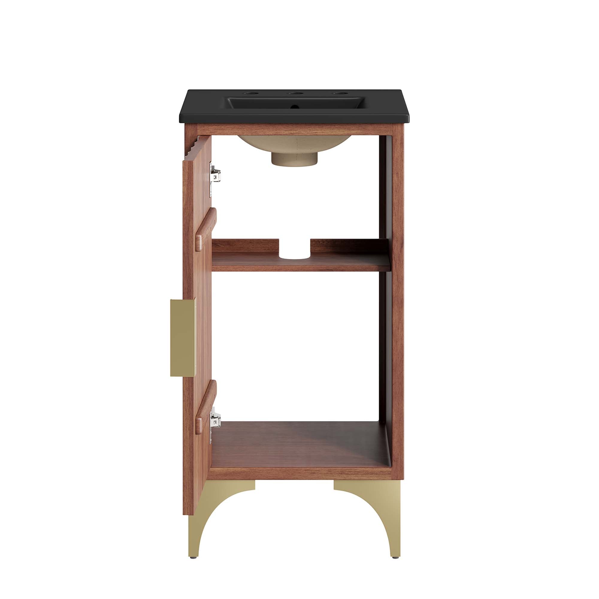 Daylight 18" Bathroom Vanity, Black Walnut