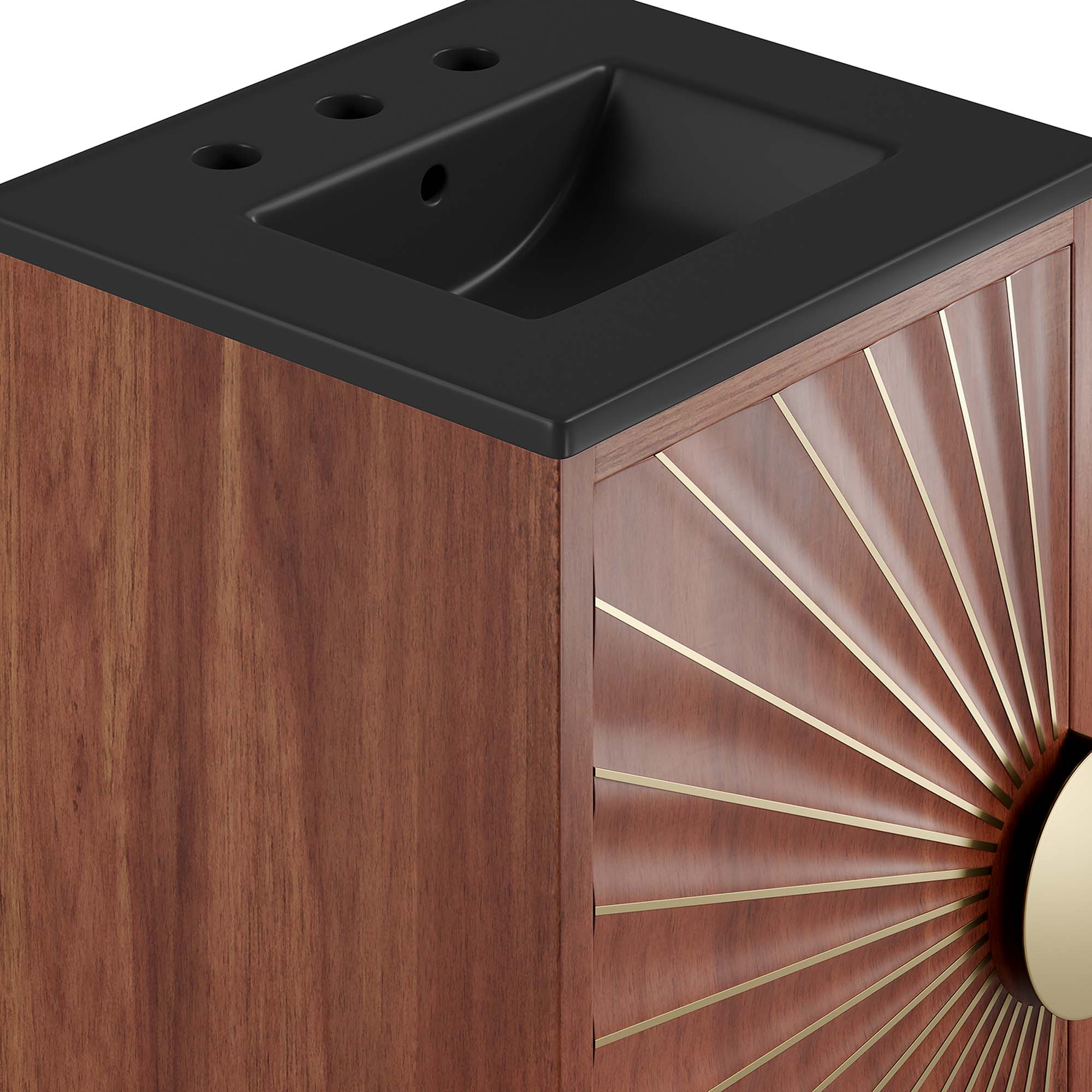Daylight 18" Bathroom Vanity, Black Walnut