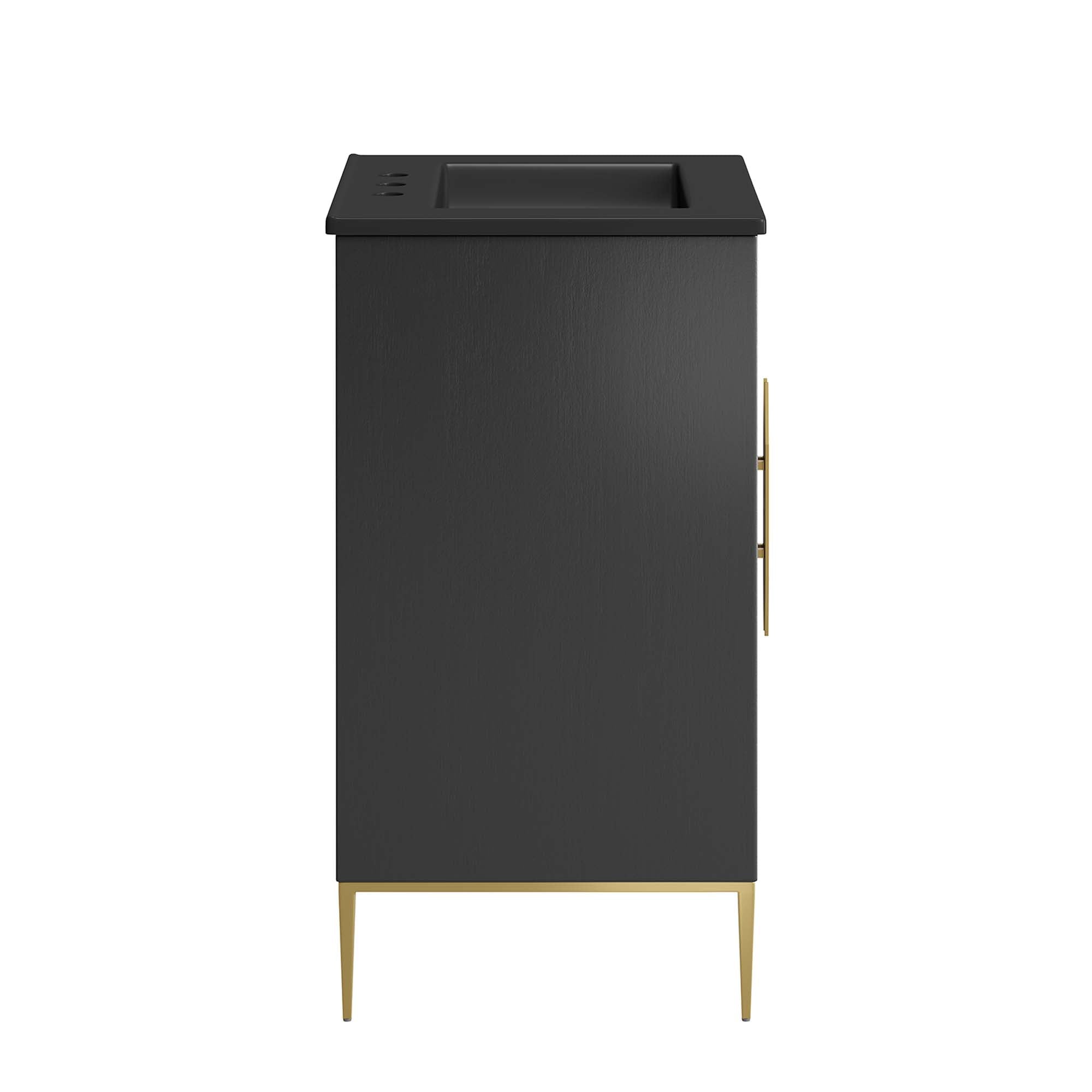 Awaken 24" Bathroom Vanity, Black Black