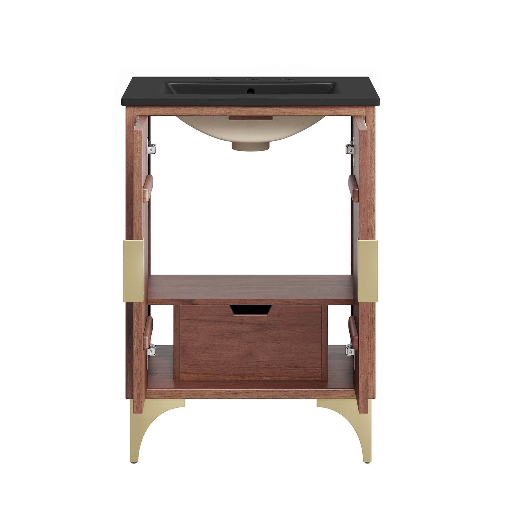 Daylight 24" Bathroom Vanity, Black Walnut