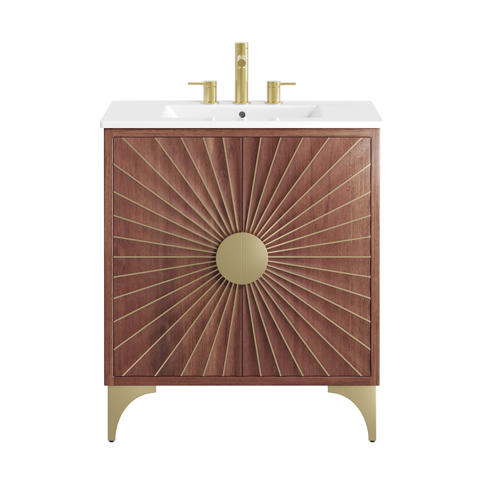 Daylight 30" Bathroom Vanity, White Walnut