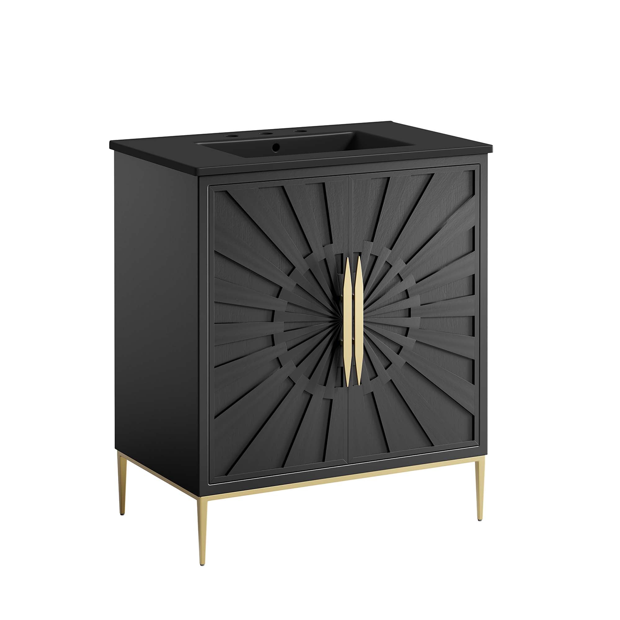 Awaken 30" Bathroom Vanity, Black Black