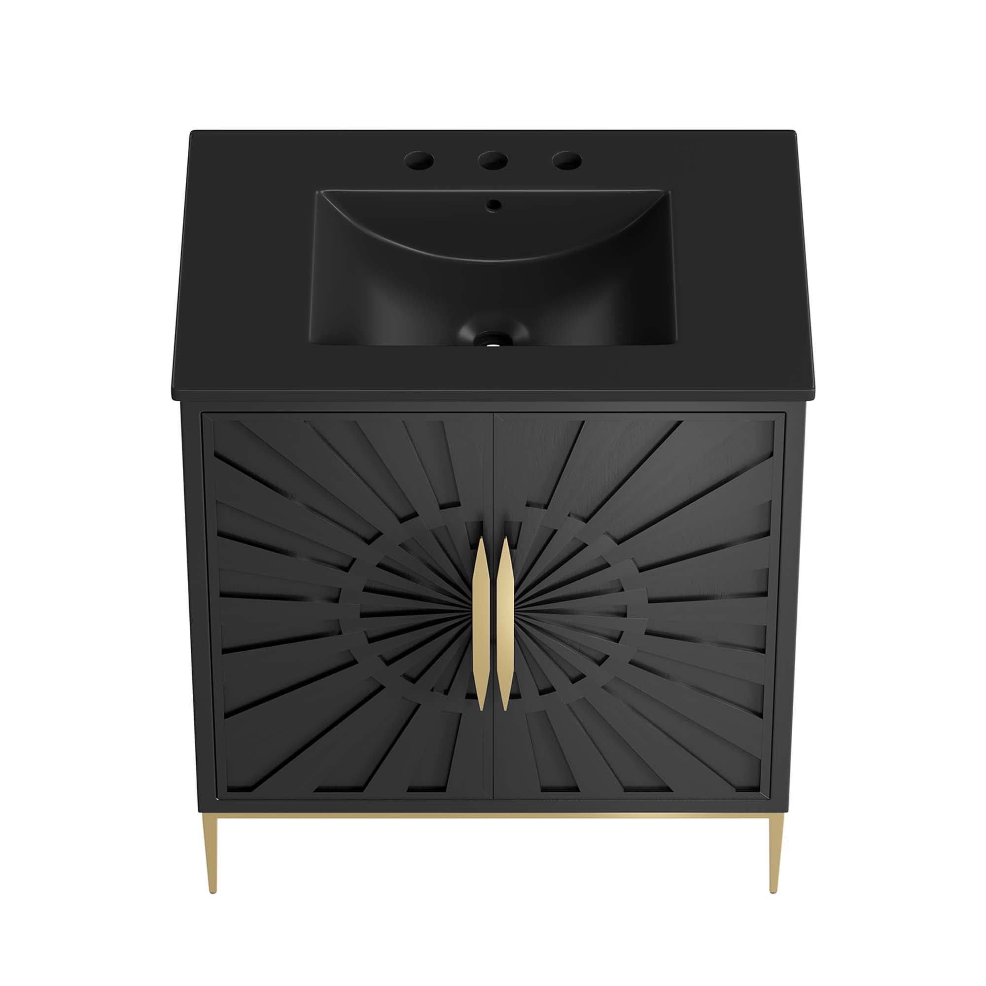 Awaken 30" Bathroom Vanity, Black Black