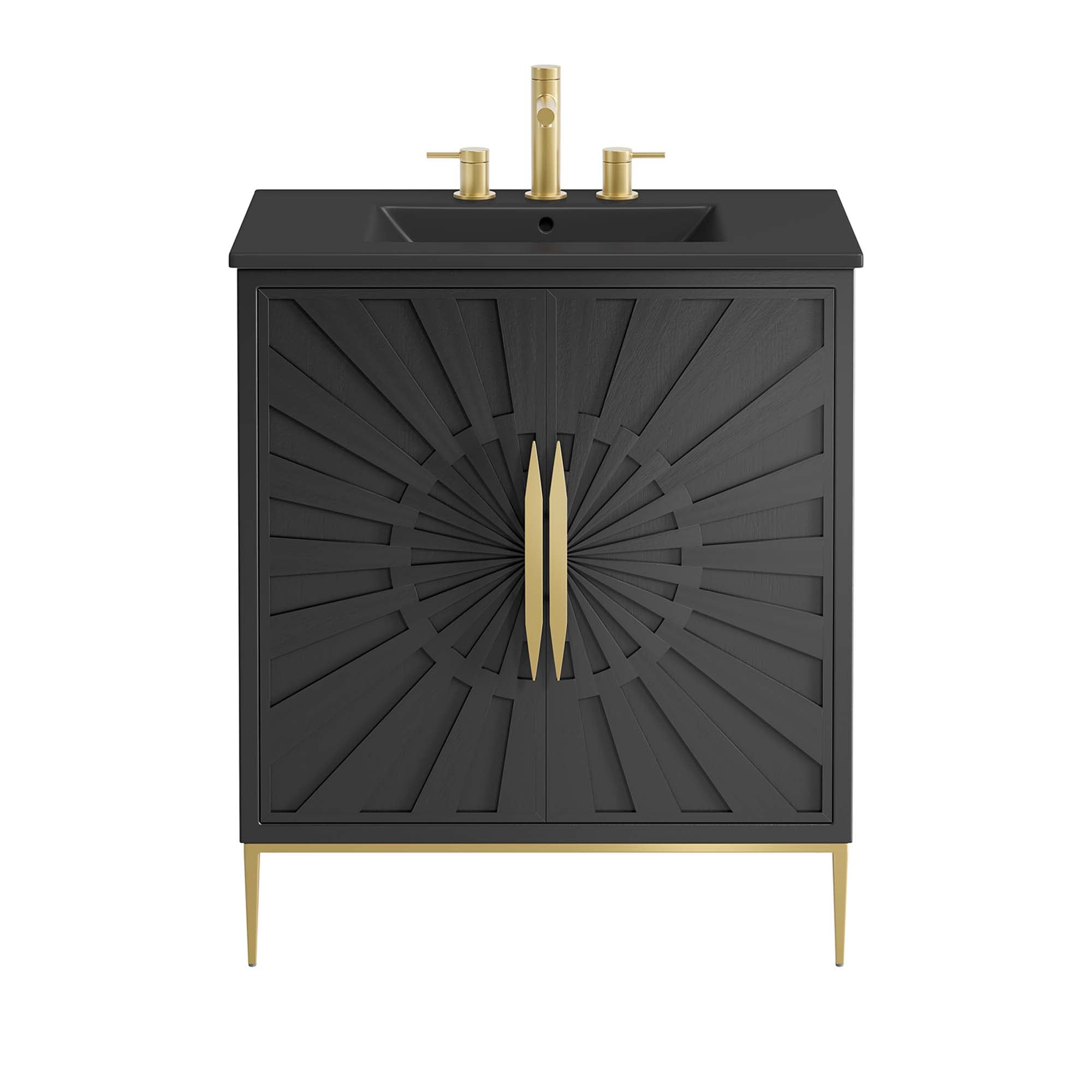 Awaken 30" Bathroom Vanity, Black Black