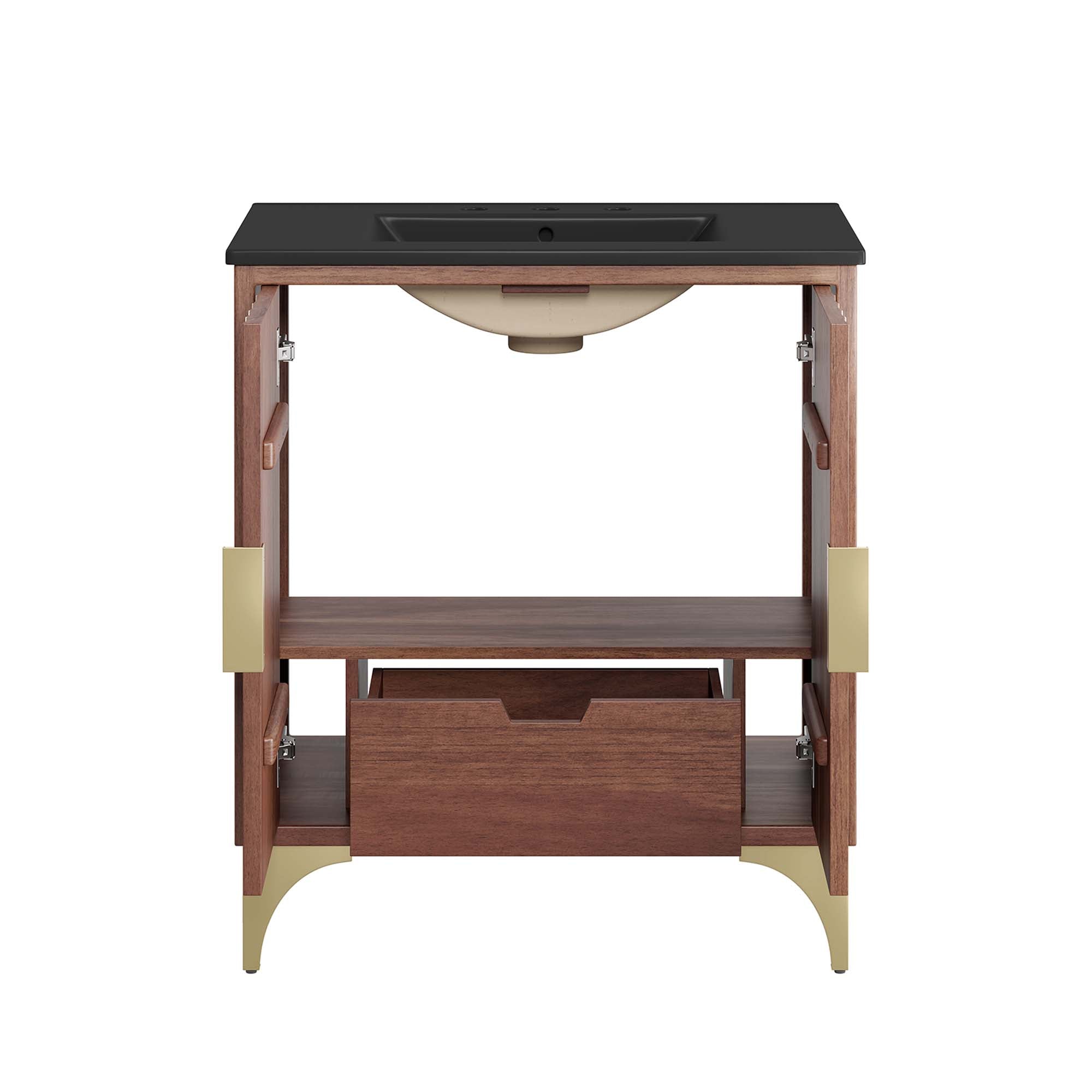 Daylight 30" Bathroom Vanity, Black Walnut