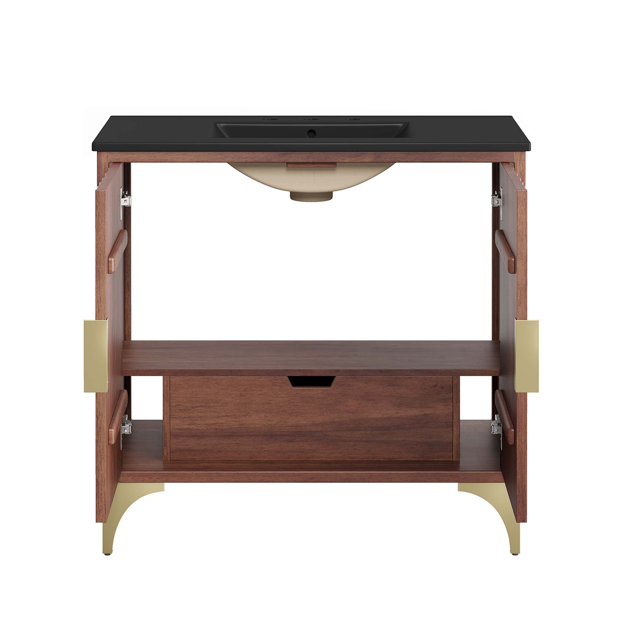 Daylight 36" Bathroom Vanity, Black Walnut