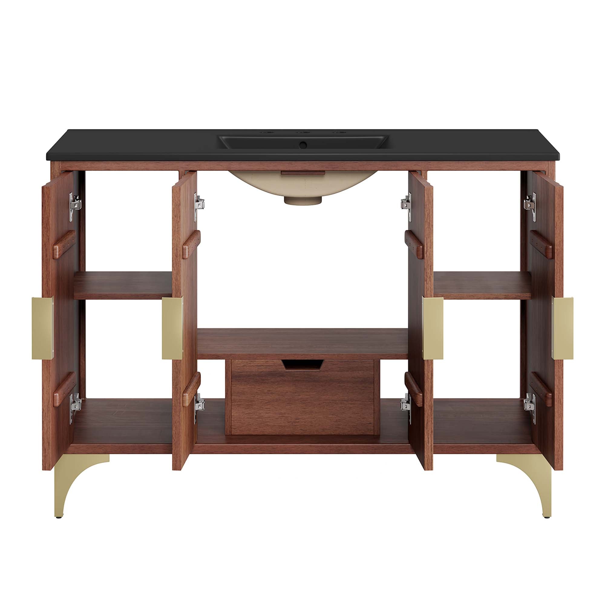 Daylight 48" Bathroom Vanity, Black Walnut